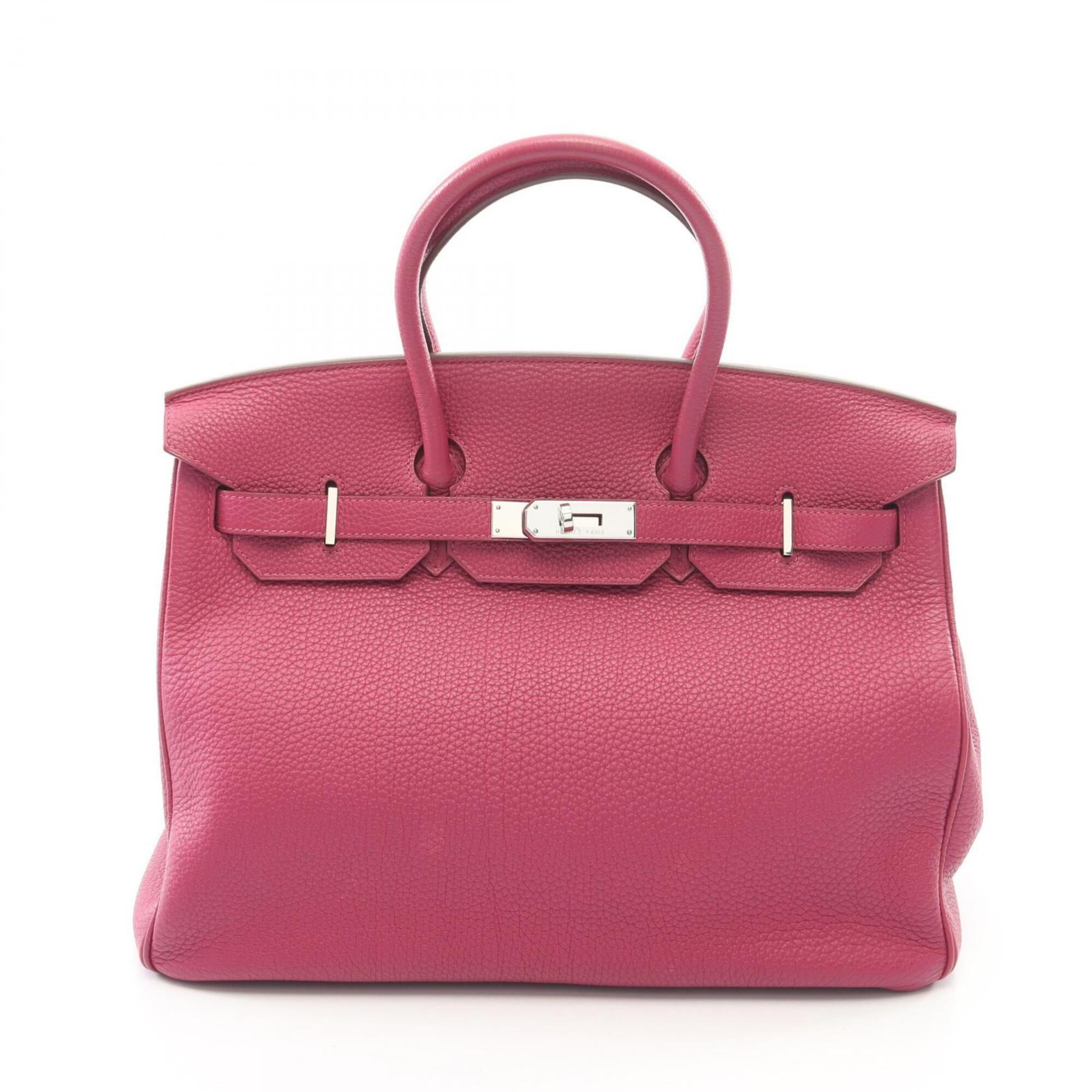 Hermes Pink Togo Leather Handbag (Pre-Owned)