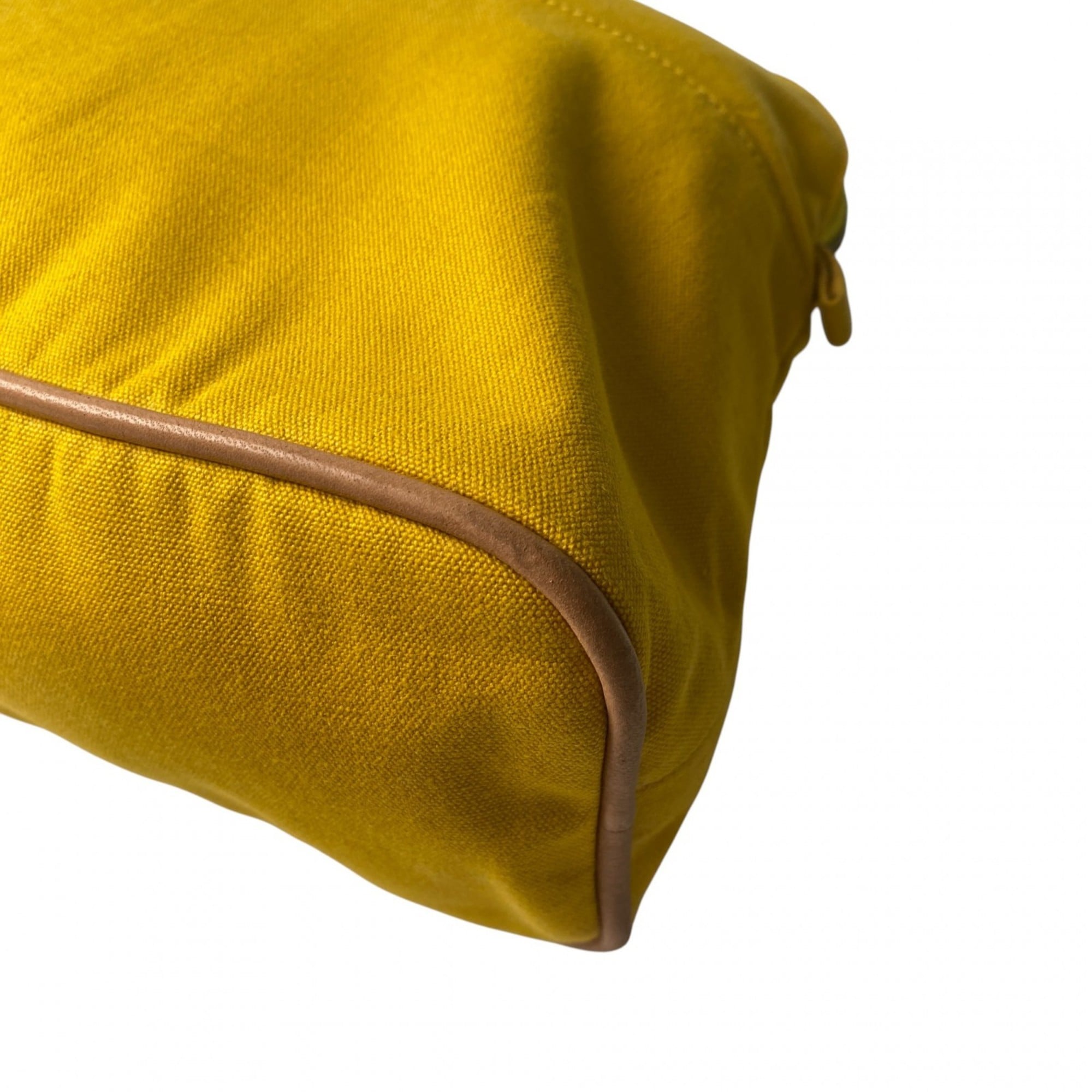 Hermes Yellow Canvas Pouch (Pre-Owned)