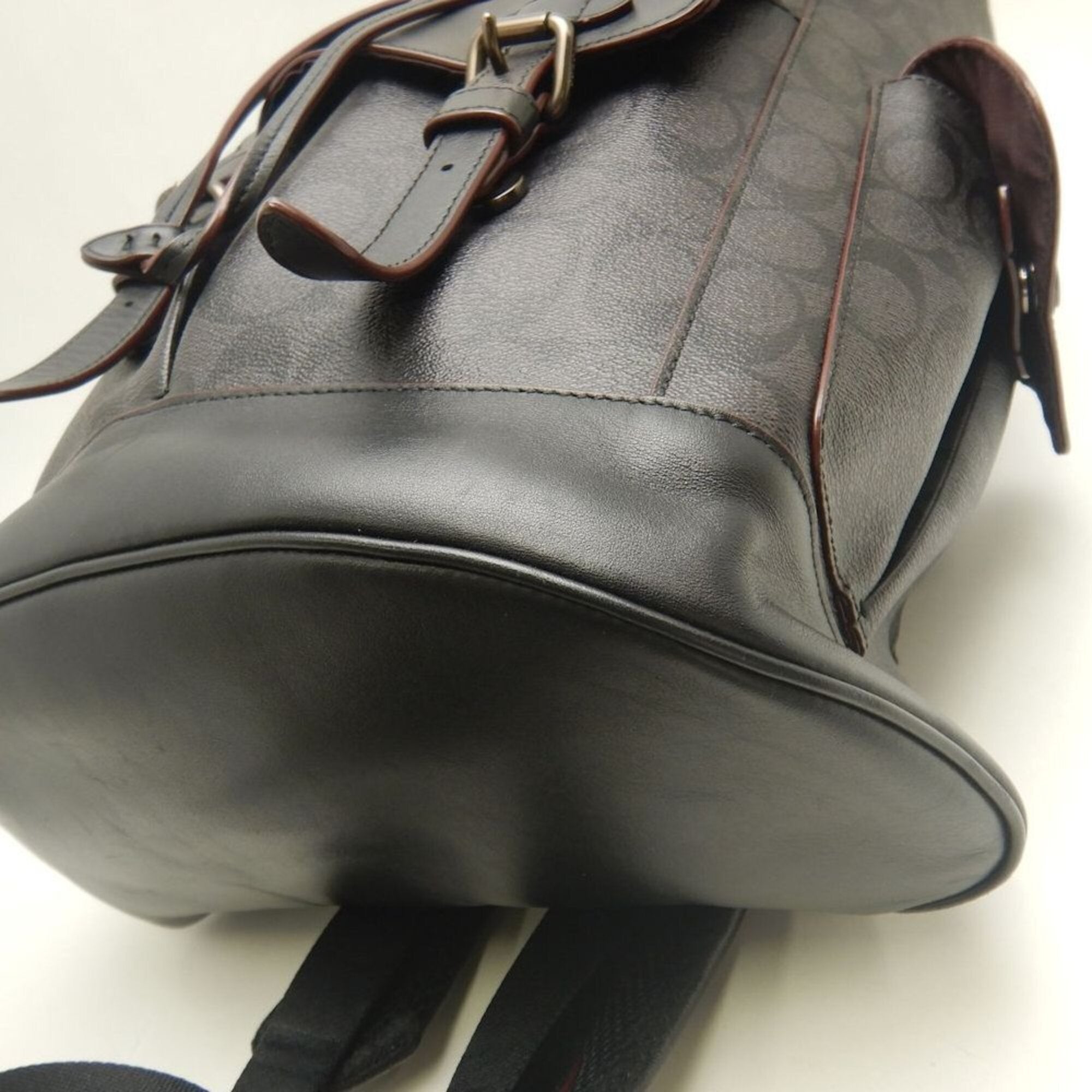 Coach Black Coated Canvas Backpack (Pre-Owned)
