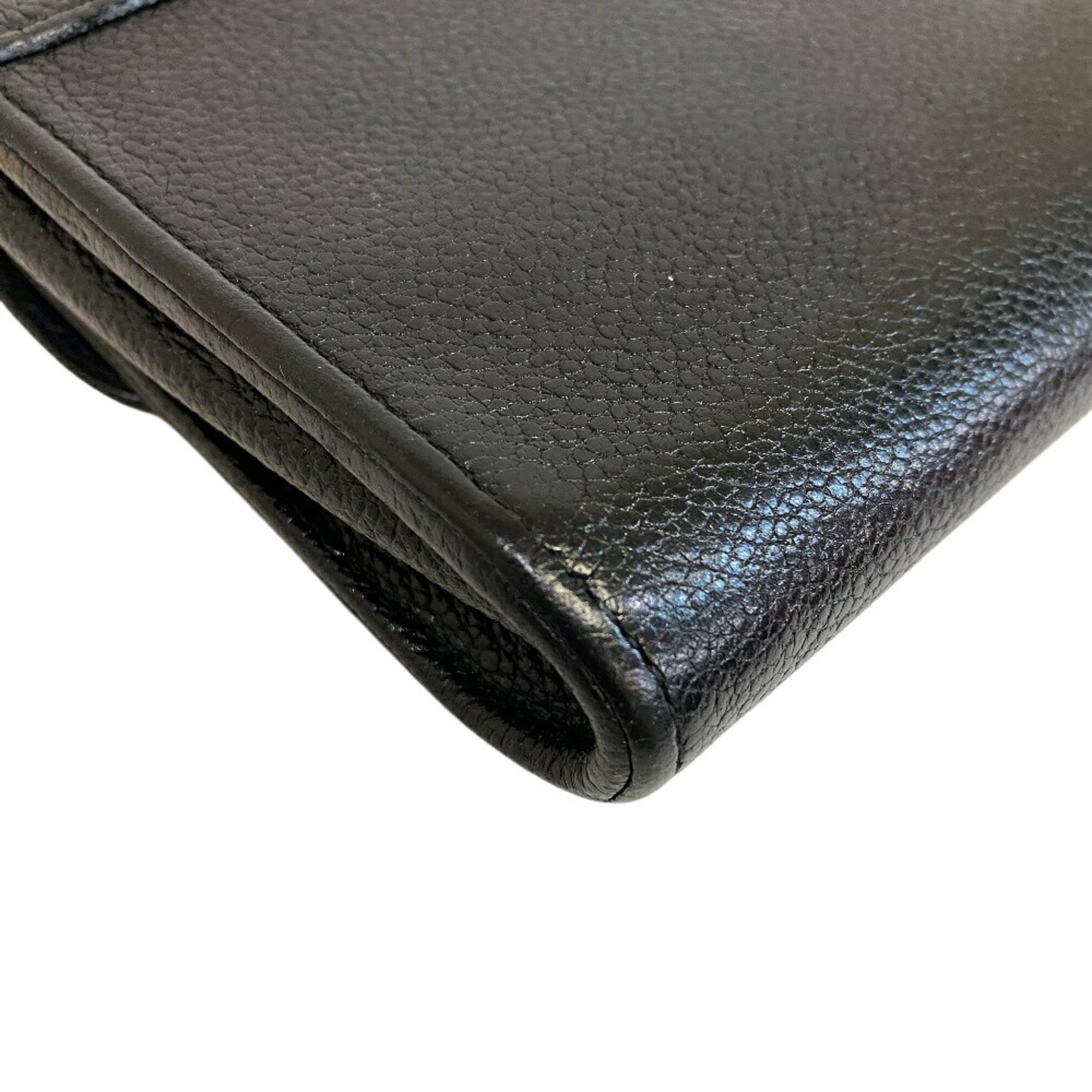 Louis Vuitton Black Leather Pochette (Pre-Owned)