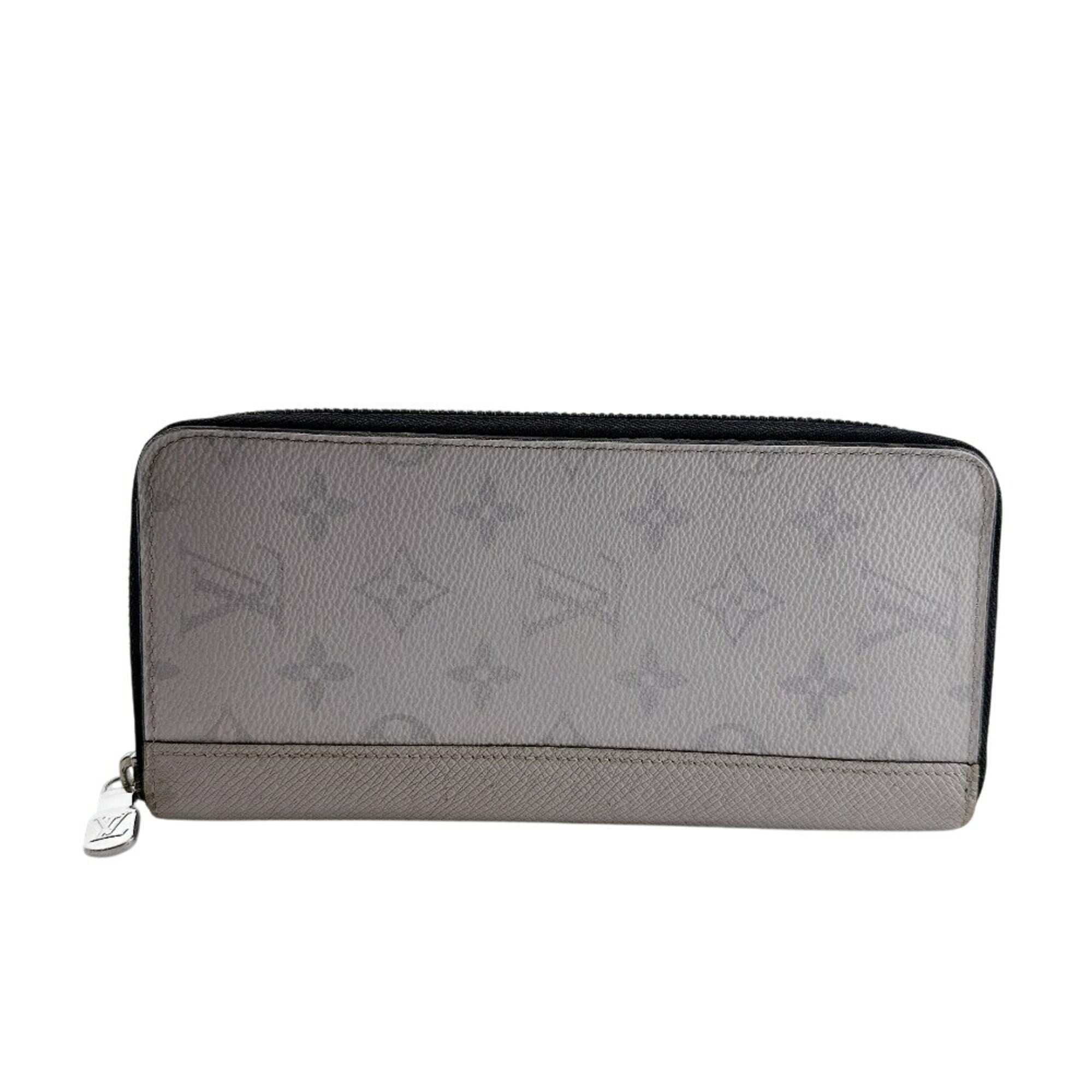 Louis Vuitton Taigarama Beige Leather Long Wallet (Bi-Fold) (Pre-Owned)