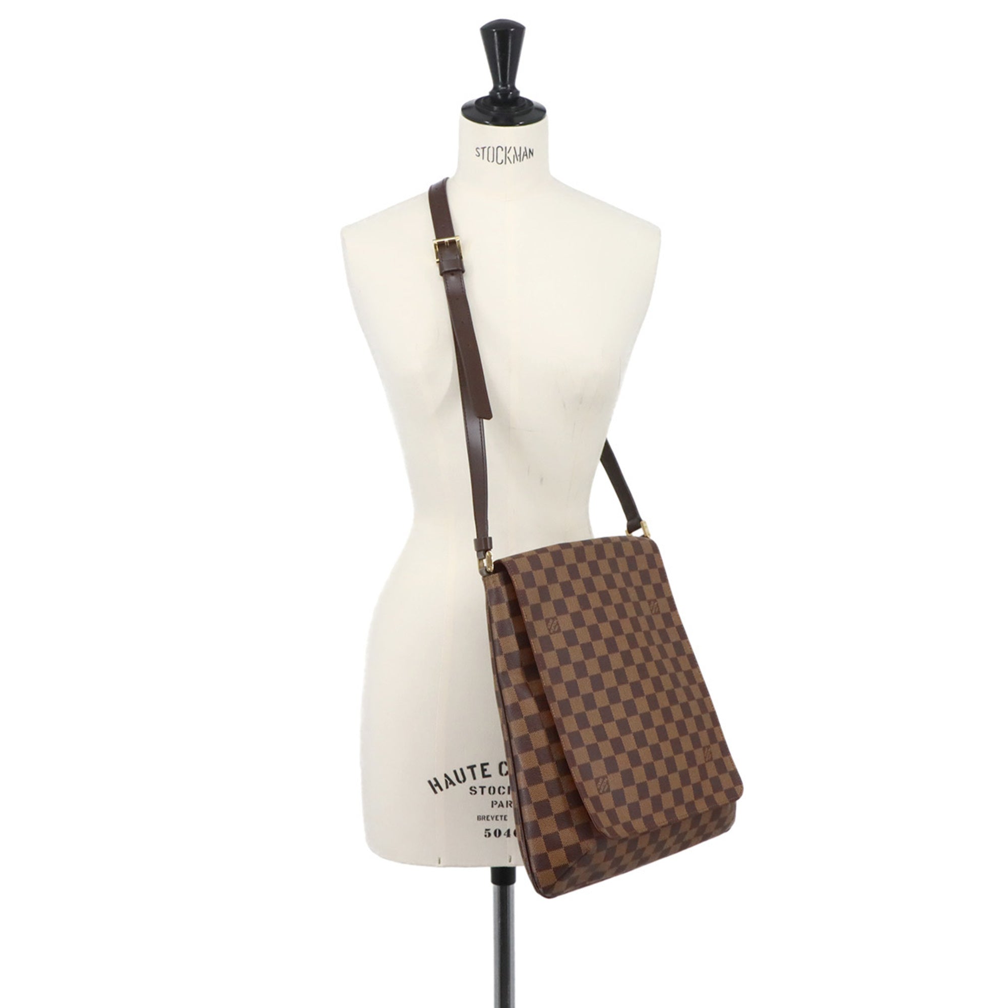 Louis Vuitton Brown Damier Canvas Ebene Damier Canvas Handbag Shoulder Bag (Pre-Owned)