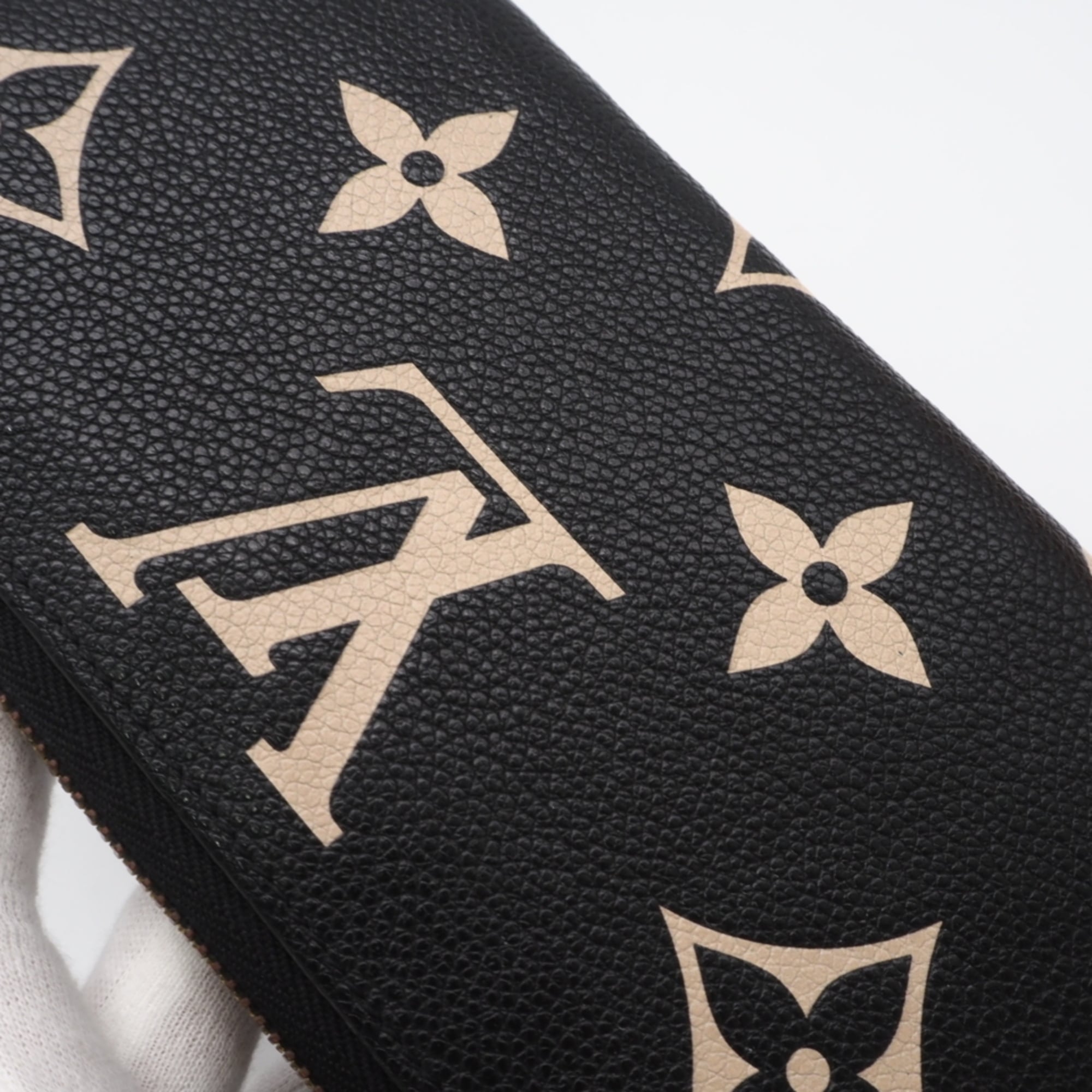 Louis Vuitton Bicolor Black Galle Monogram Monogram Empreinte Long Wallet (Bi-Fold) (Pre-Owned)