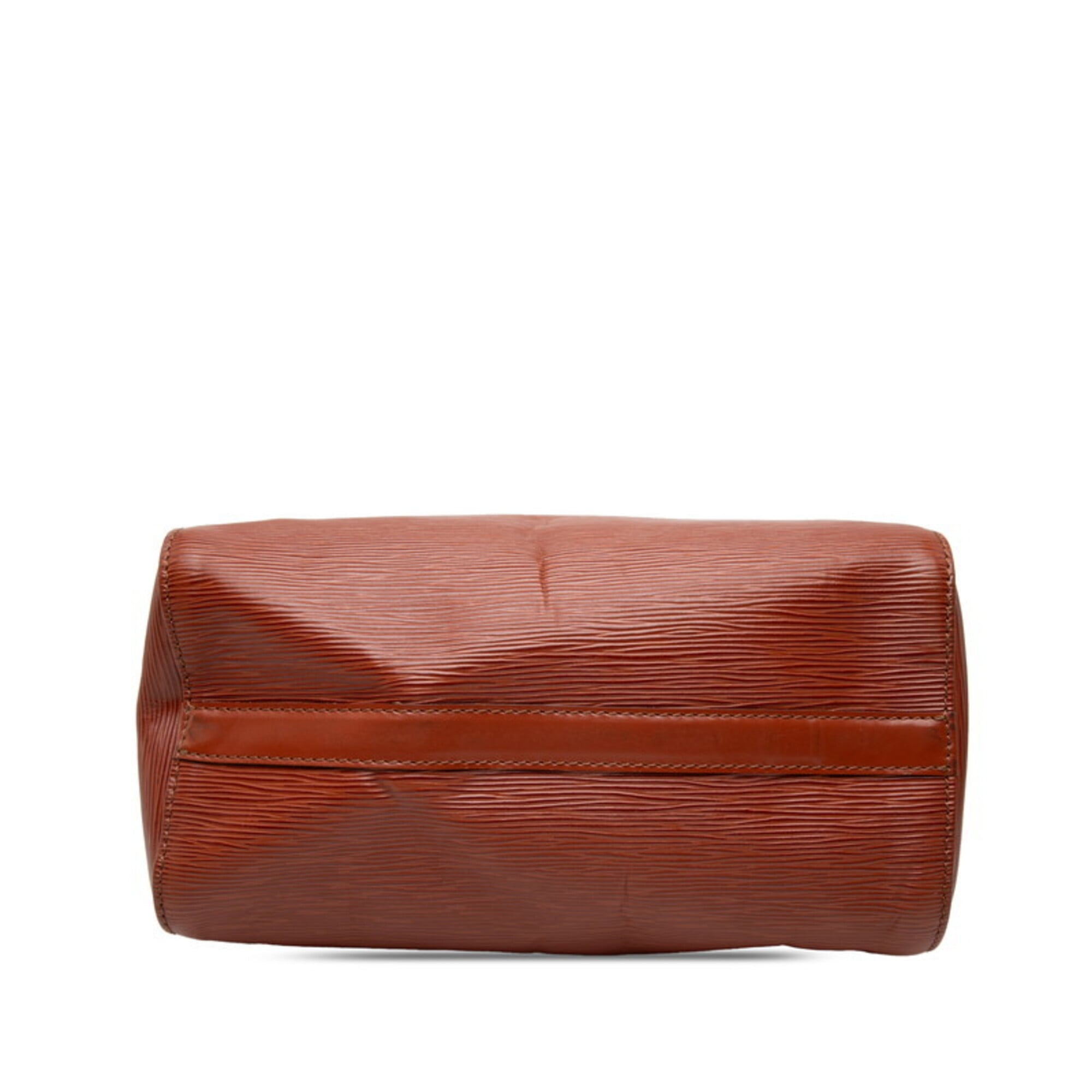 Louis Vuitton Brown Leather Boston Bag Handbag (Pre-Owned)