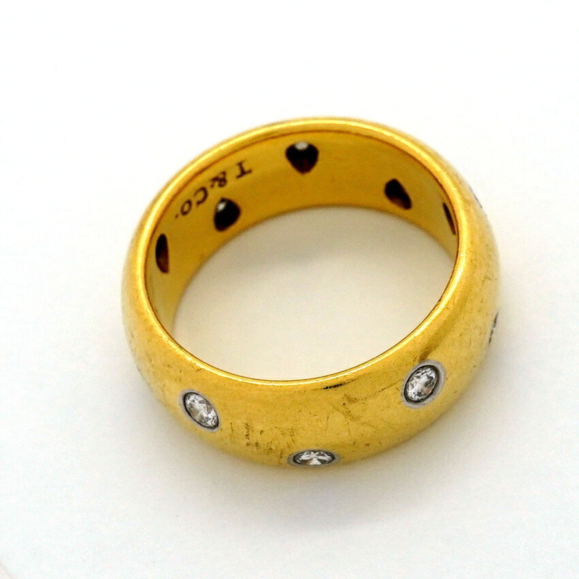 Tiffany Yellow Gold (18K) Platinum 950 Band Ring (Pre-Owned)