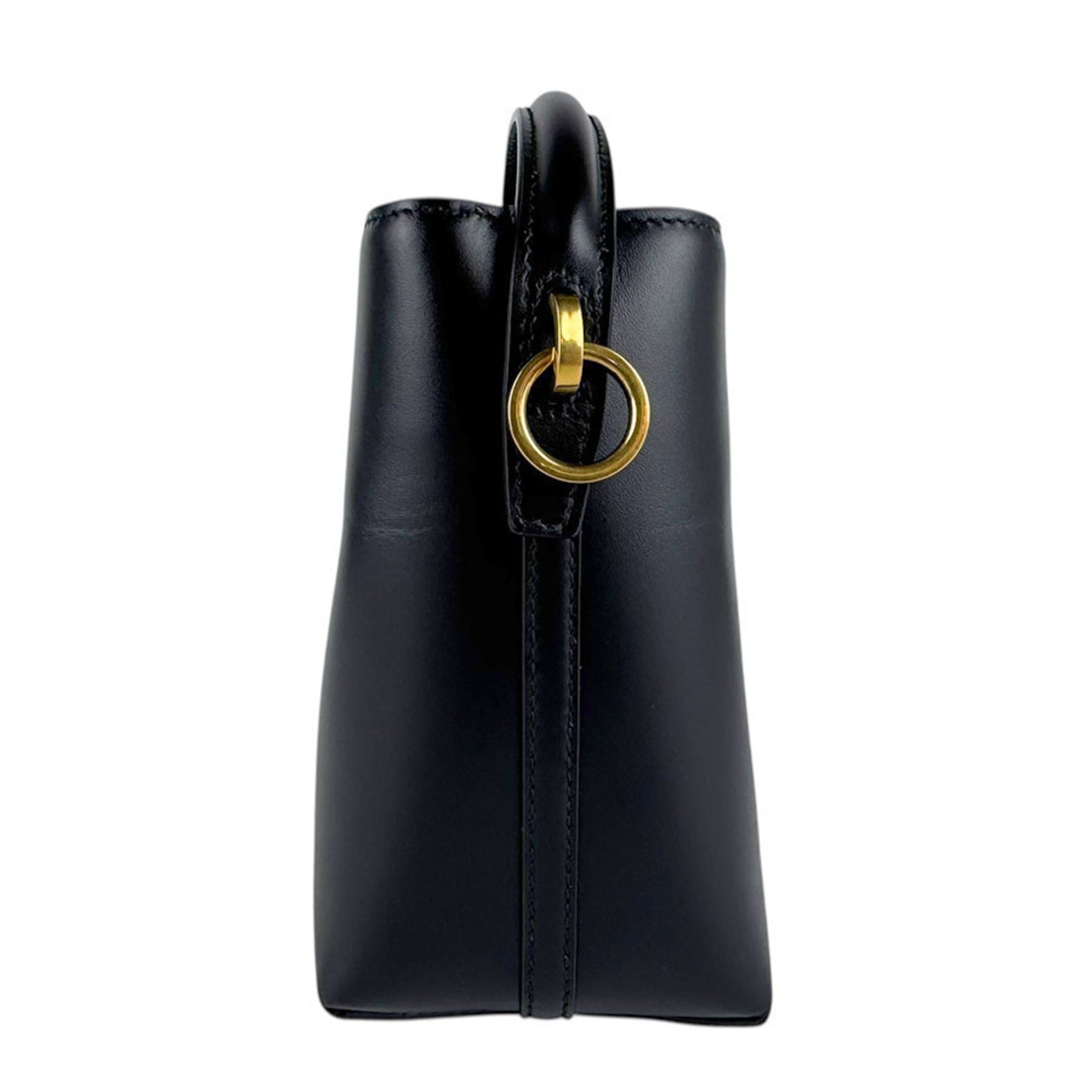 Saint Laurent Black Leather Shoulder Bag (Pre-Owned)