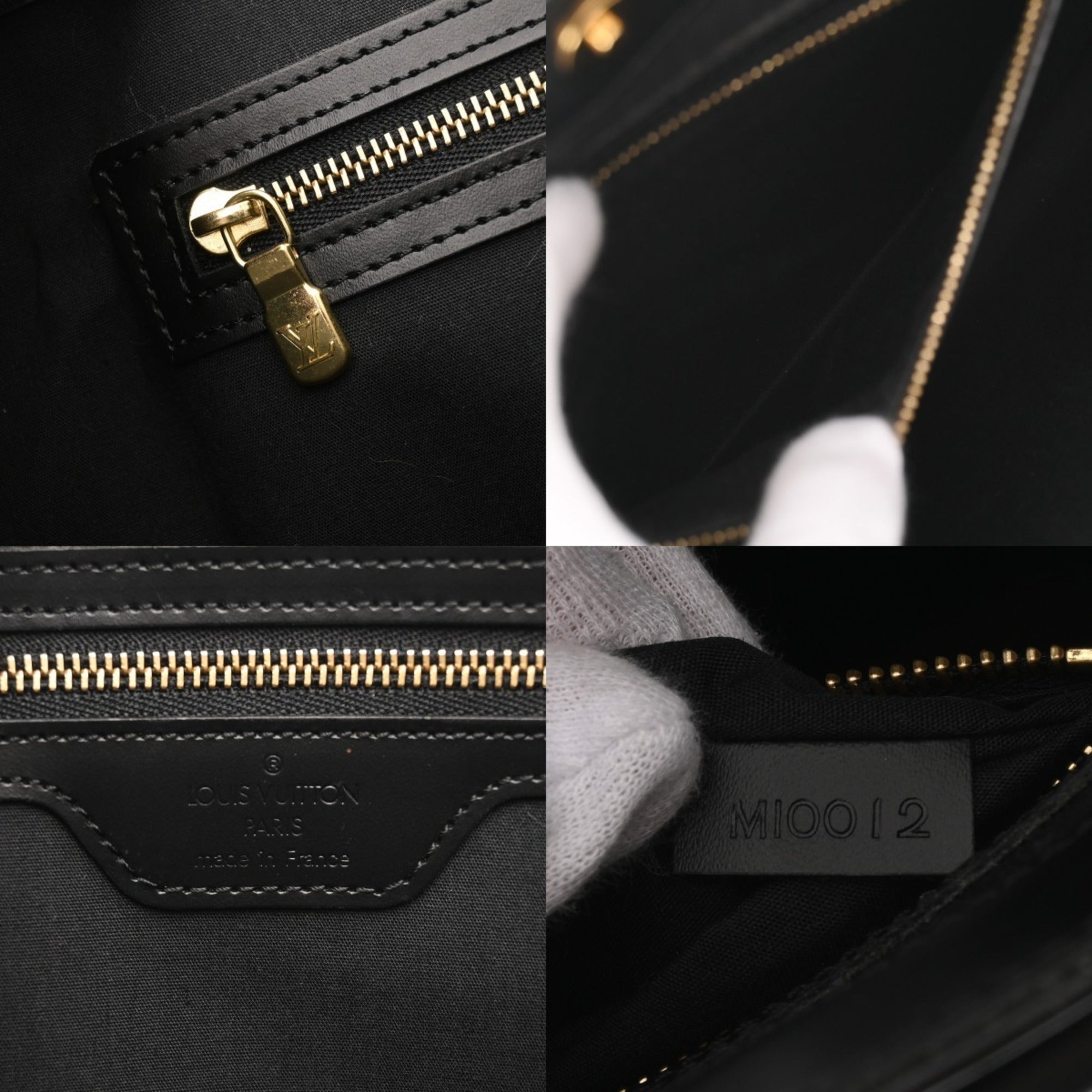 Louis Vuitton Noir Epi Leather Handbag (Pre-Owned)