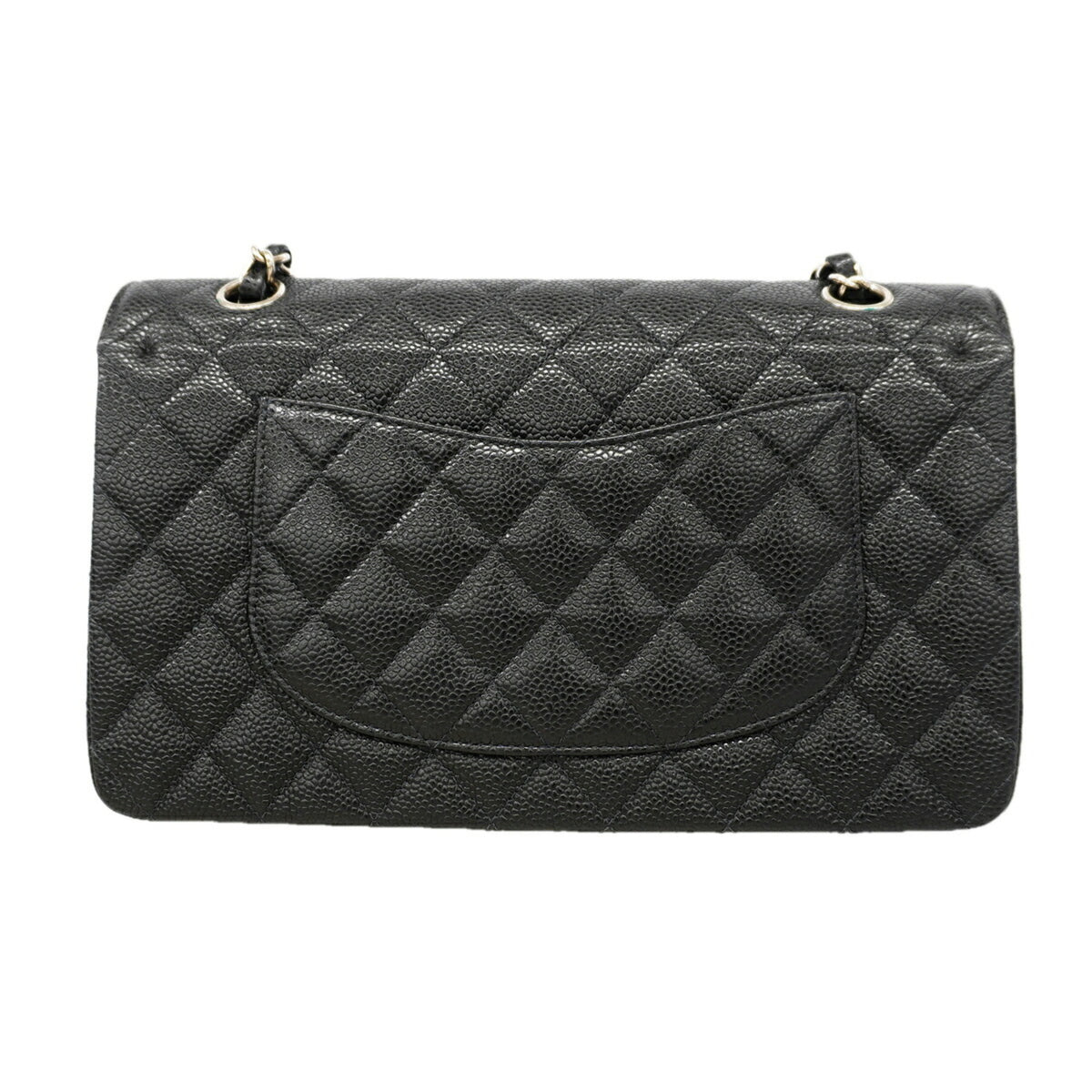Chanel Black Grained Calfskin Shoulder Bag (Pre-Owned)