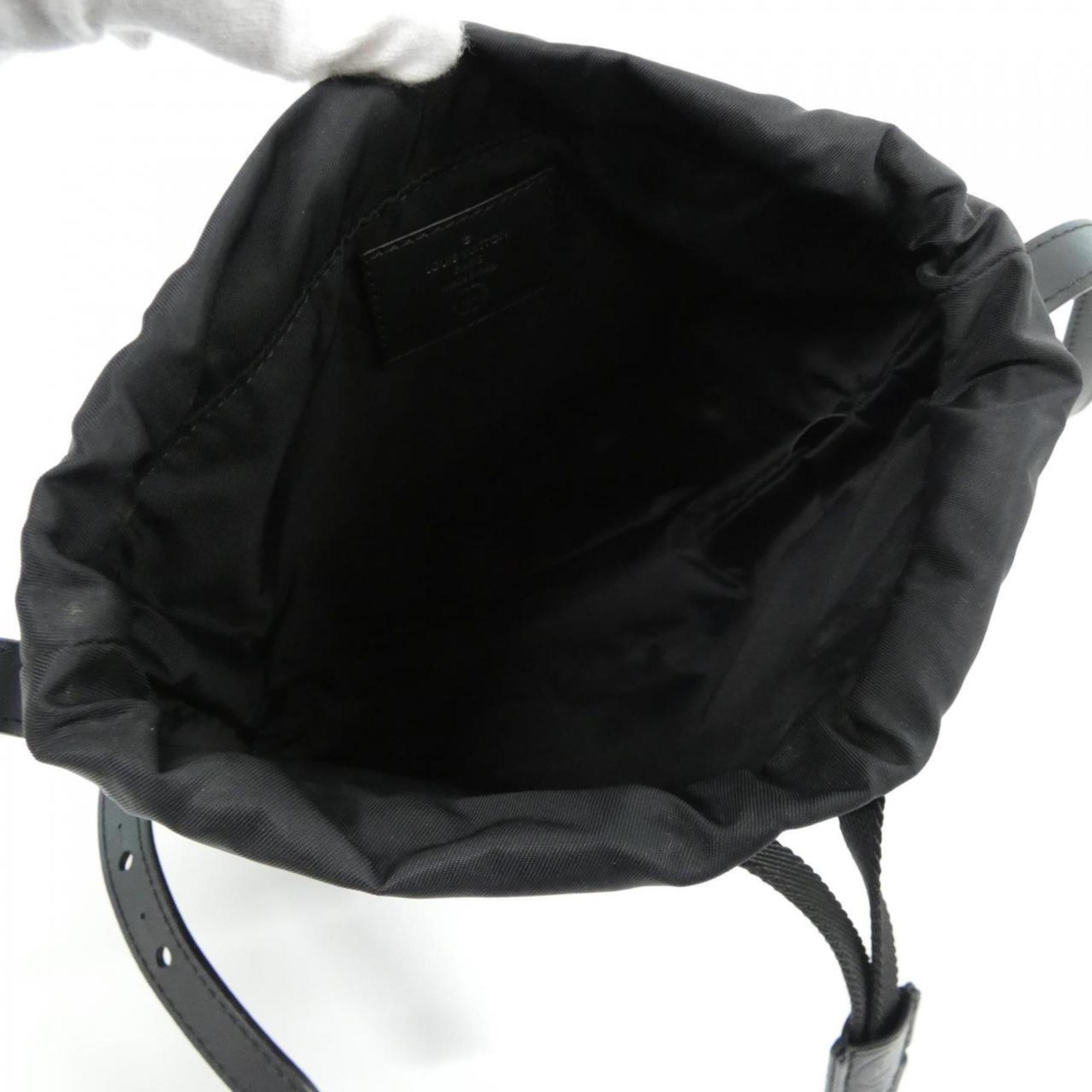 Louis Vuitton Monogram Eclipse Black Coated Canvas Shoulder Bag (Pre-Owned)