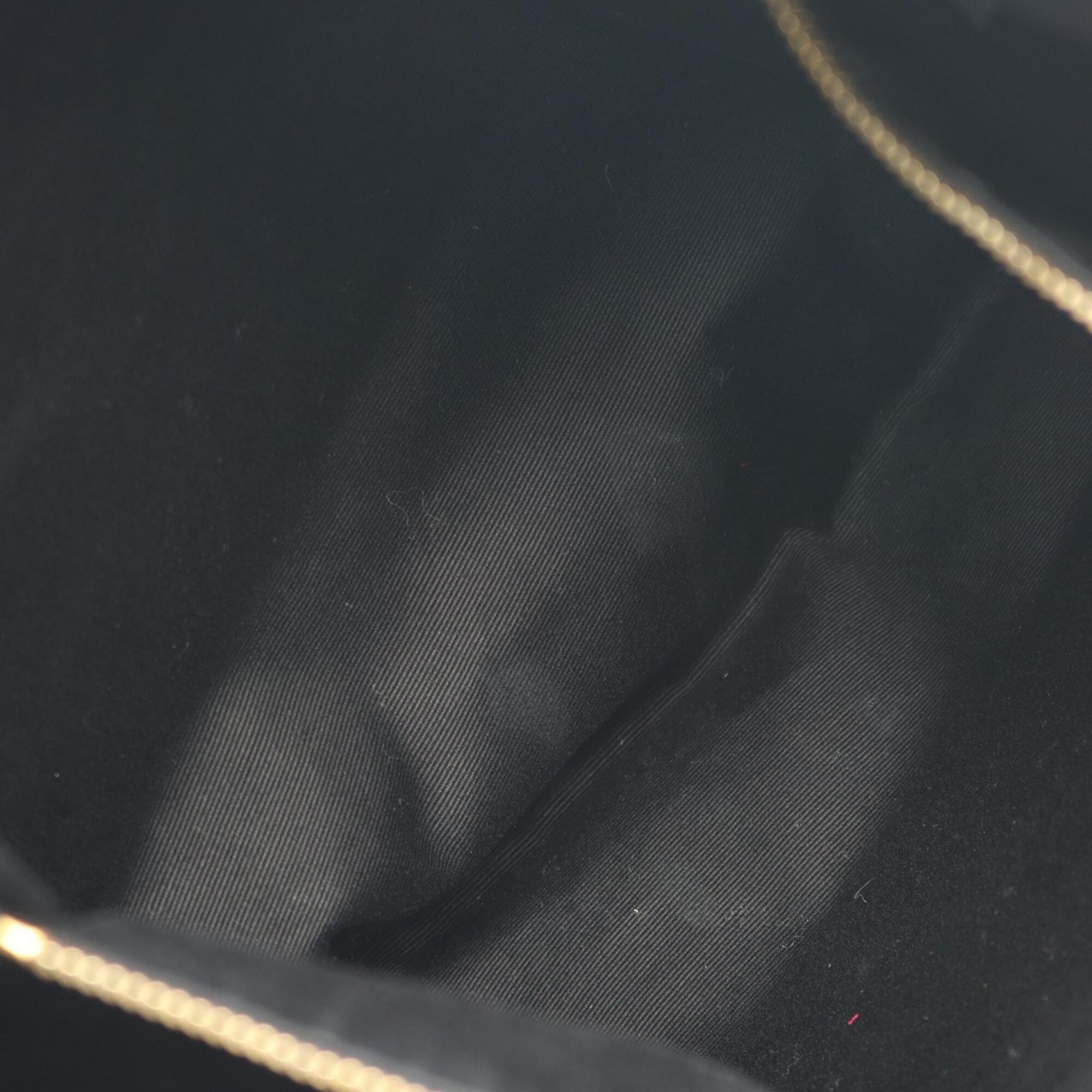 Saint Laurent Black Leather Handbag Pouch Tote Bag (Pre-Owned)