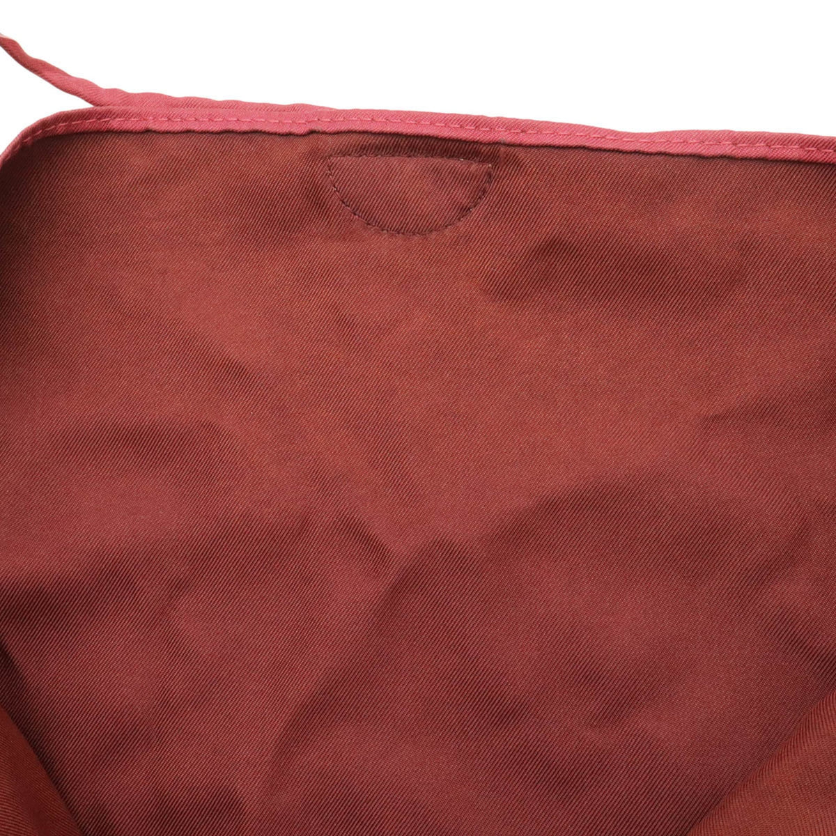 Hermes Argent Brown Purple Purple Brown Silk Leather Pouch Shoulder Bag (Pre-Owned)