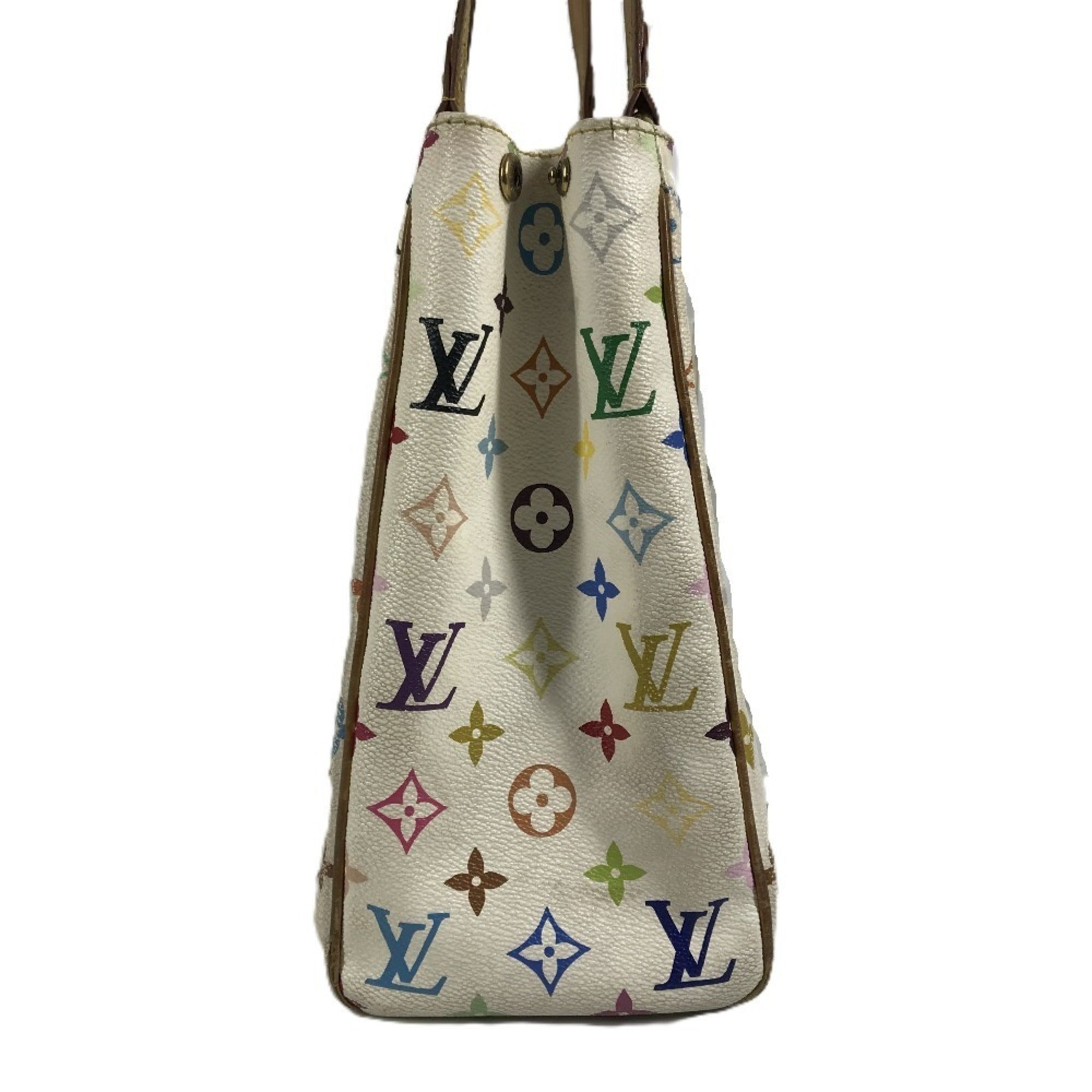 Louis Vuitton Blanc Monogram Multicolore Shoulder Bag Tote Bag (Pre-Owned)