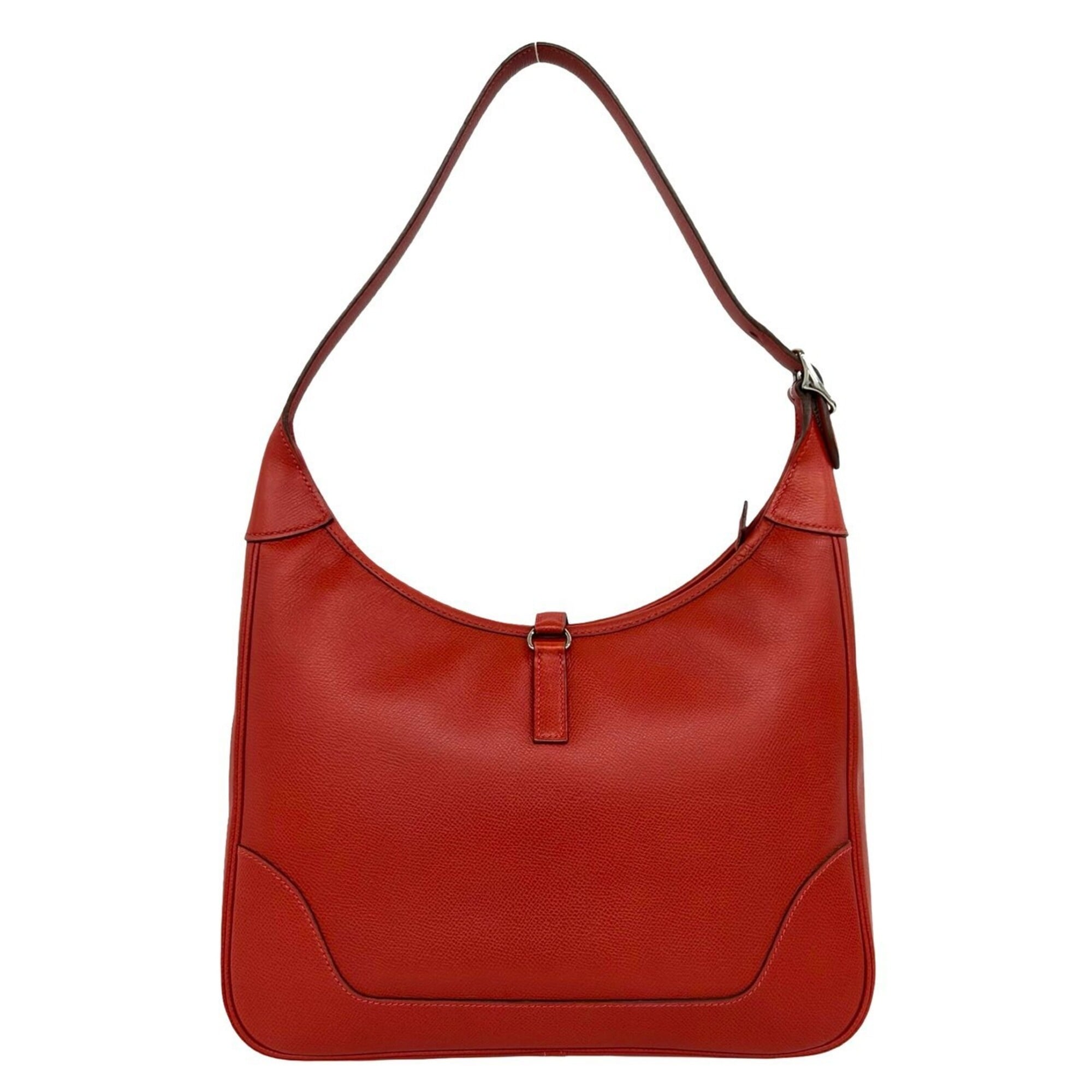 Hermes Red Color Epsom Leather Shoulder Bag (Pre-Owned)