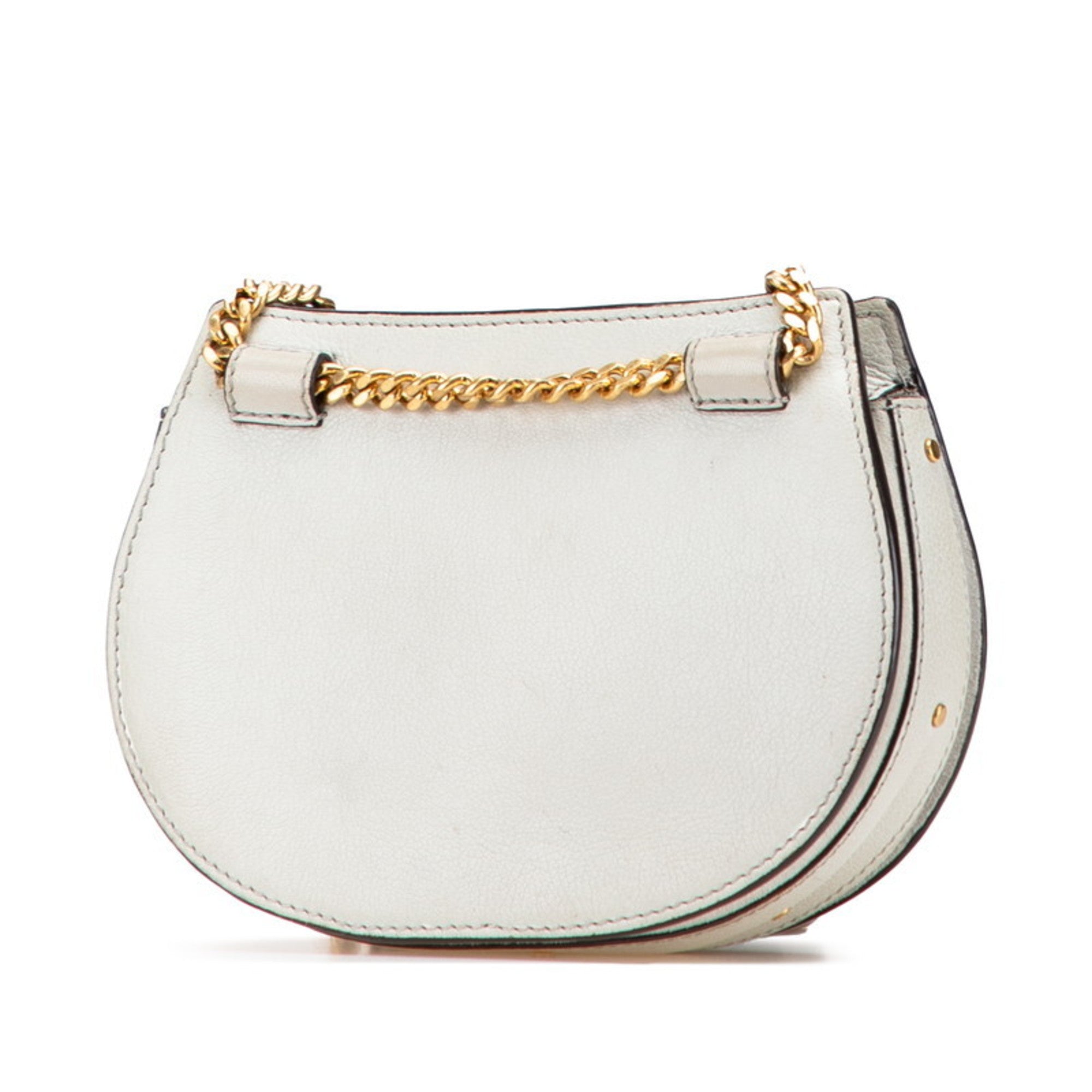 Chloé Gray Leather Suede Handbag Shoulder Bag (Pre-Owned)
