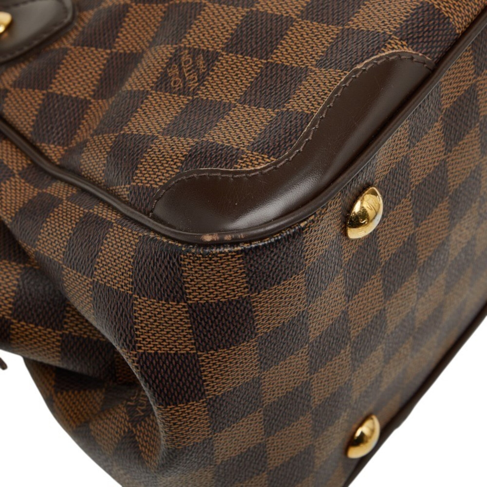 Louis Vuitton Brown Pvc Leather Handbag (Pre-Owned)