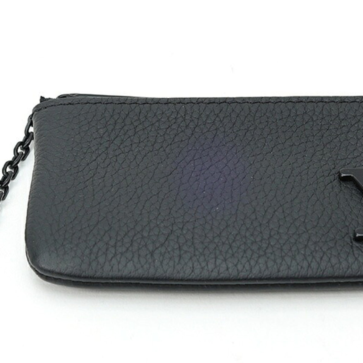 Louis Vuitton Black Leather Coin Purse/Coin Case (Pre-Owned)