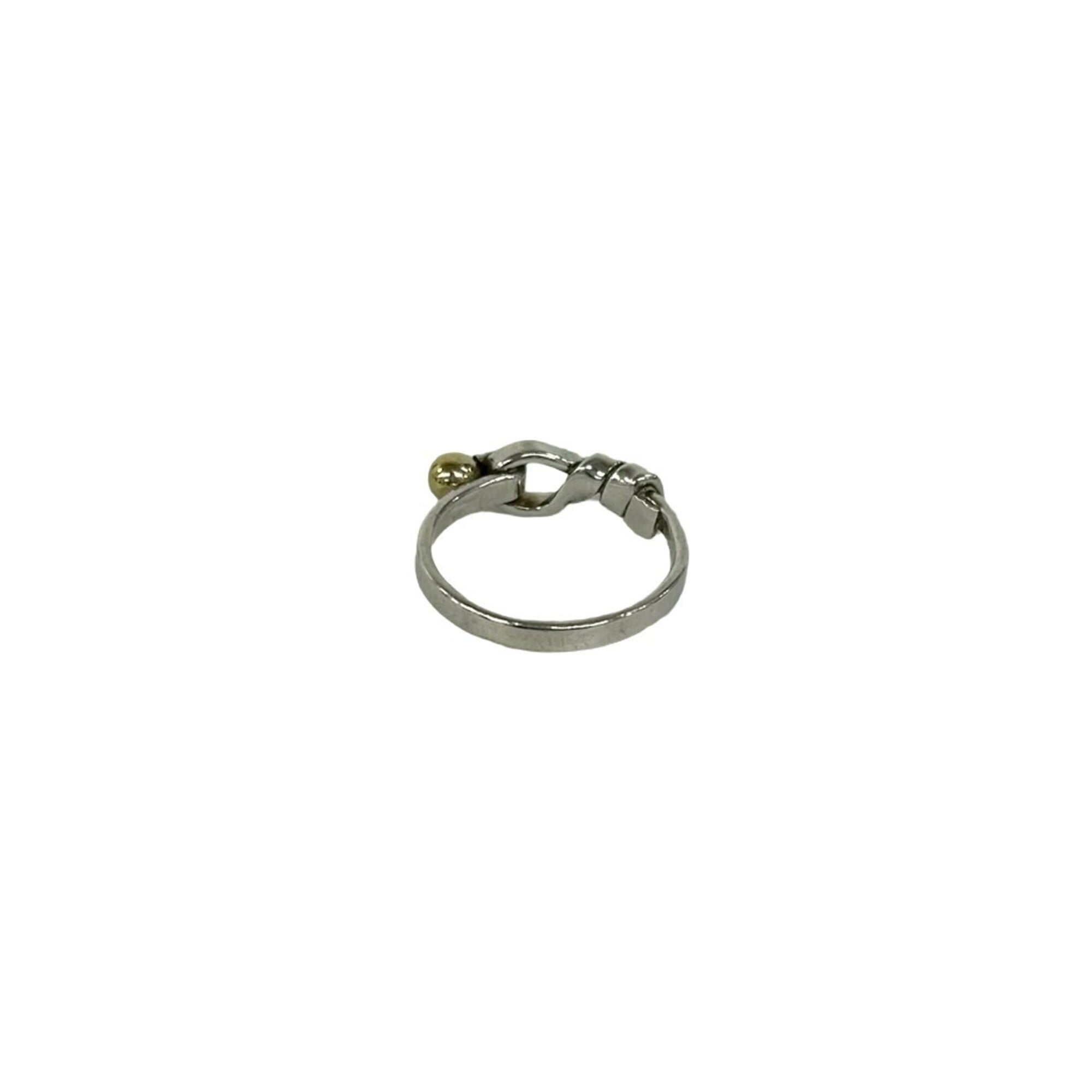 Tiffany Gold Silver Yellow Gold (18K) Silver 925 Band Ring (Pre-Owned)