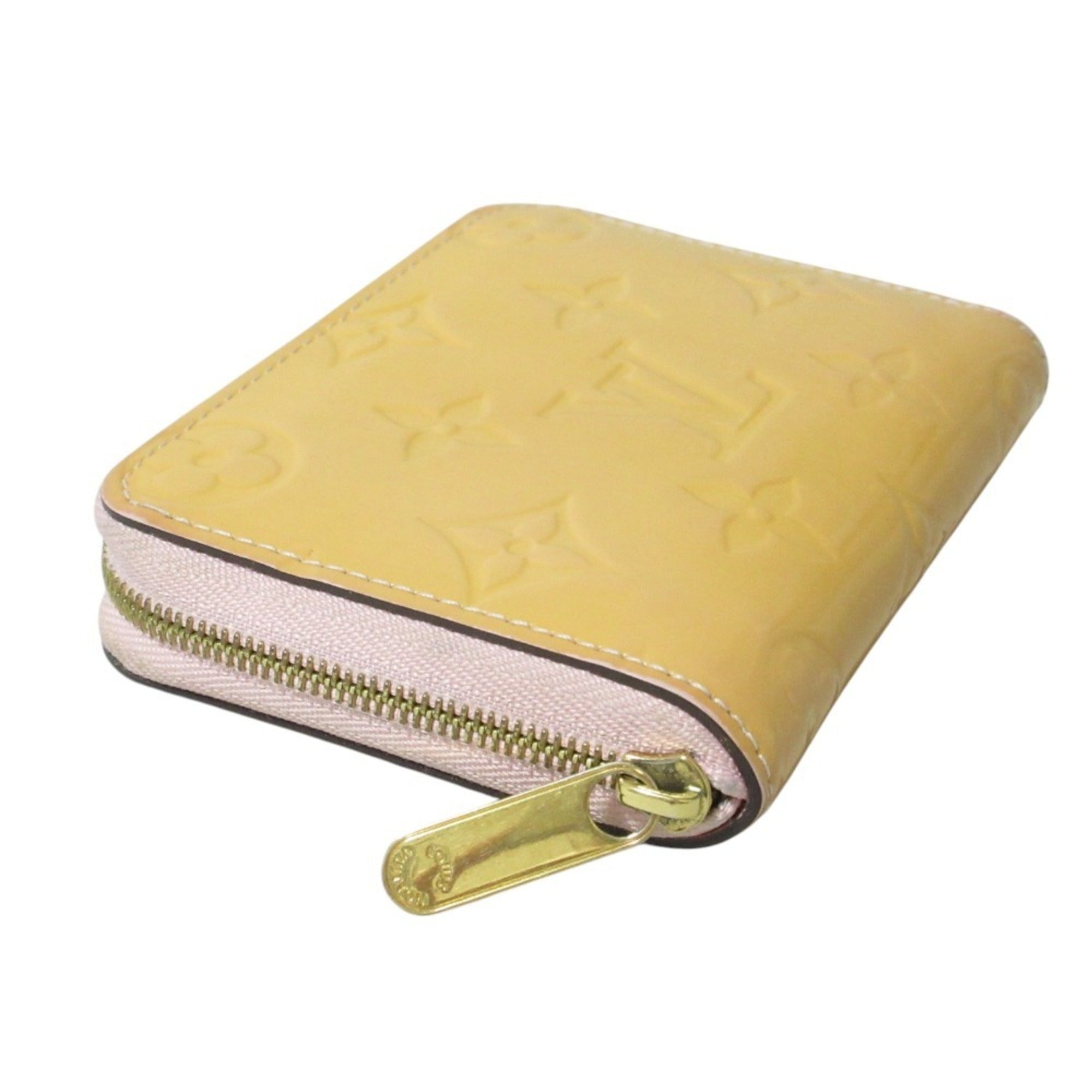 Louis Vuitton Monogram Vernis Beige Monogram Vernis Coin Purse/Coin Case (Pre-Owned)