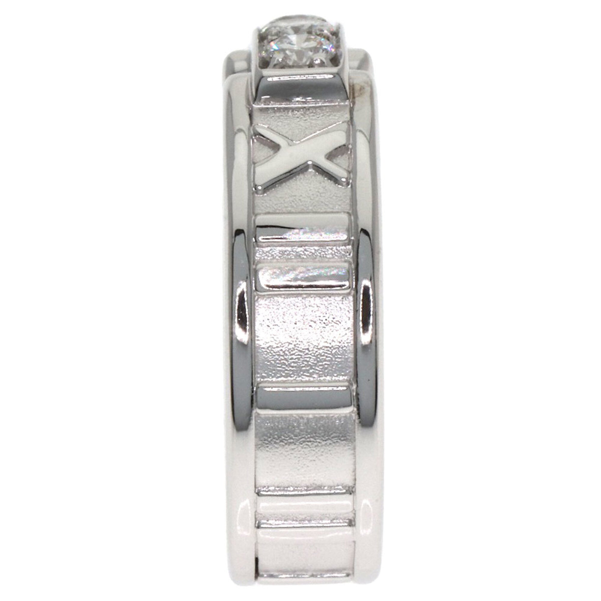 Tiffany Atlas White Gold (18K) Band Ring (Pre-Owned)