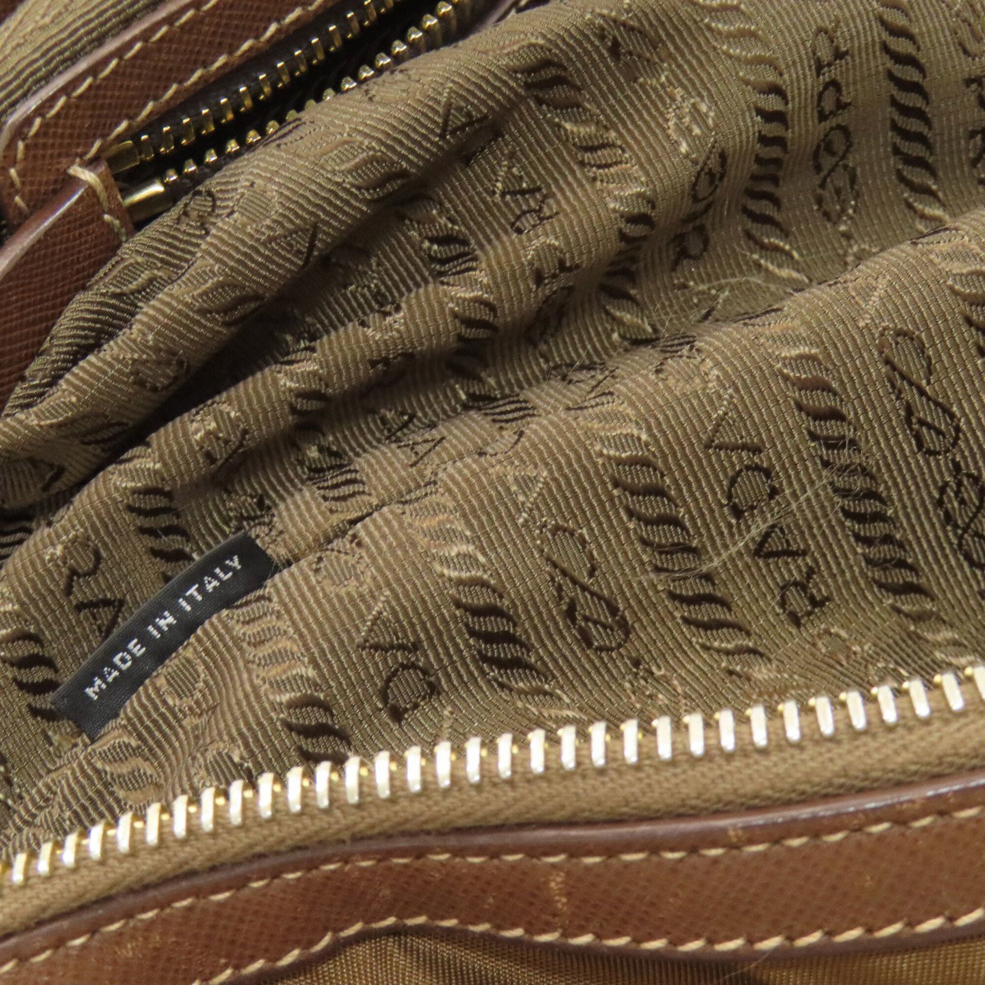 Prada Brown Nylon Handbag (Pre-Owned)