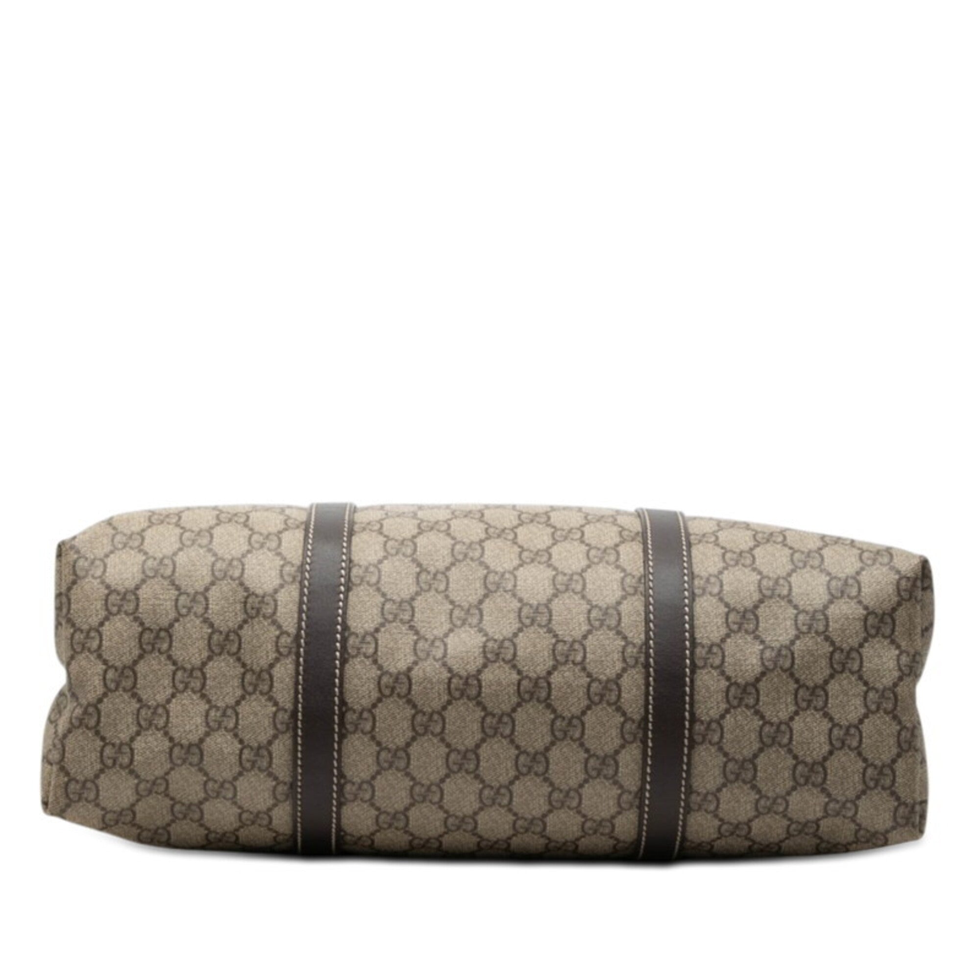 Gucci Beige Brown Pvc Leather Tote Bag (Pre-Owned)