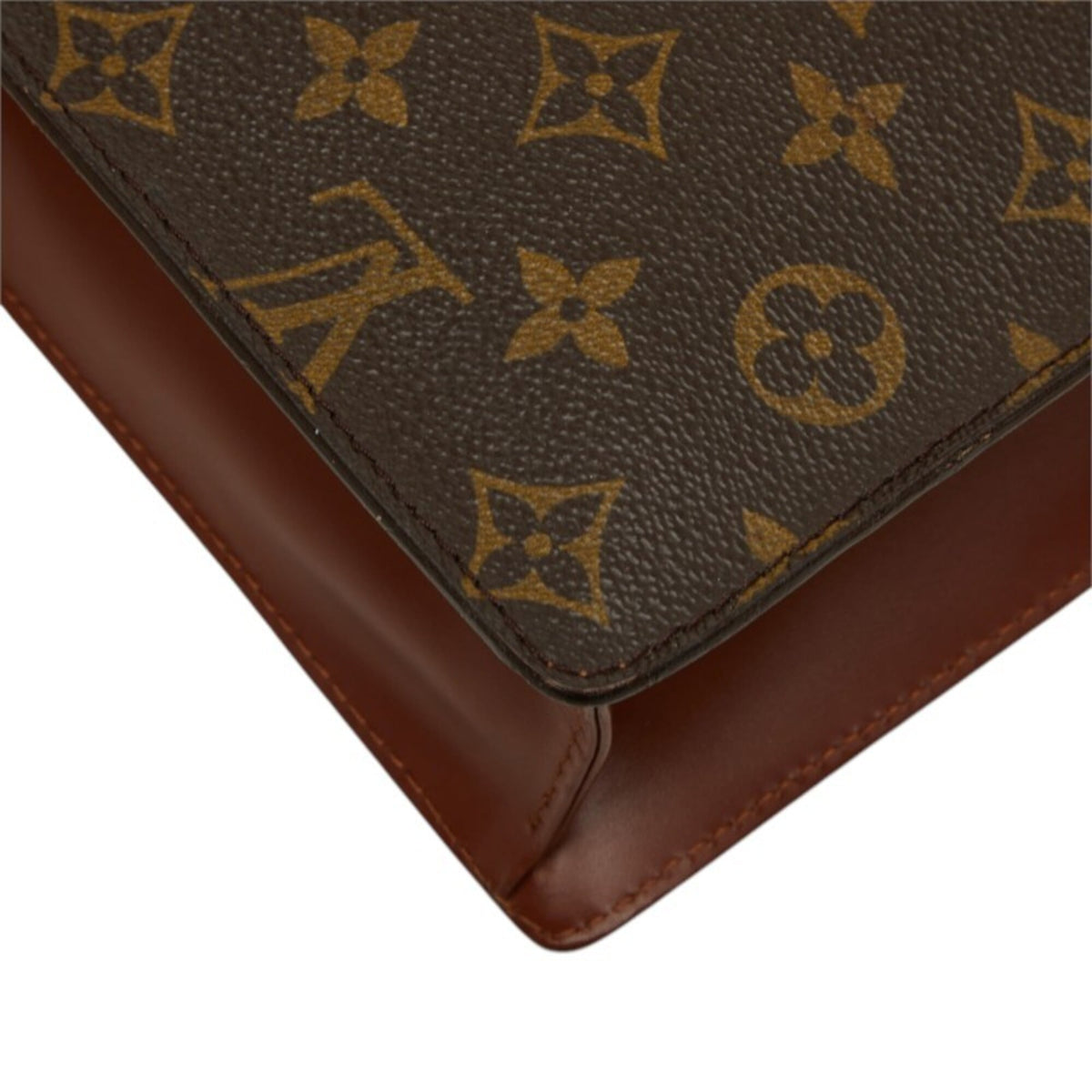 Louis Vuitton Monogram Brown Pvc Leather Handbag Shoulder Bag (Pre-Owned)