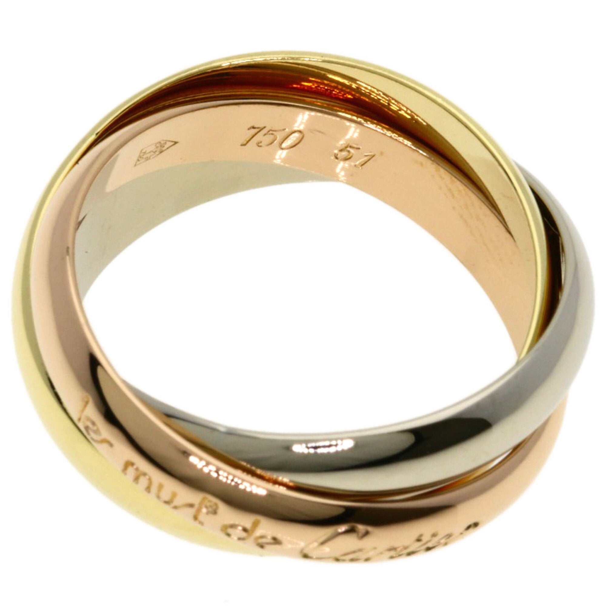 Cartier Yellow Gold (18K) Pink Gold (18K) White Gold (18K) Band Ring (Pre-Owned)