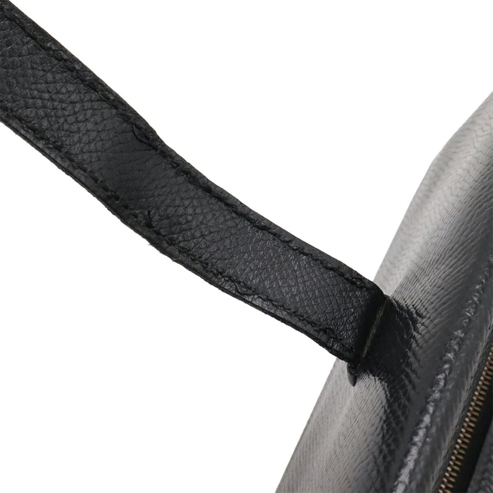 Hermes Black Courchevel Leather Long Wallet (Tri-Fold) (Pre-Owned)