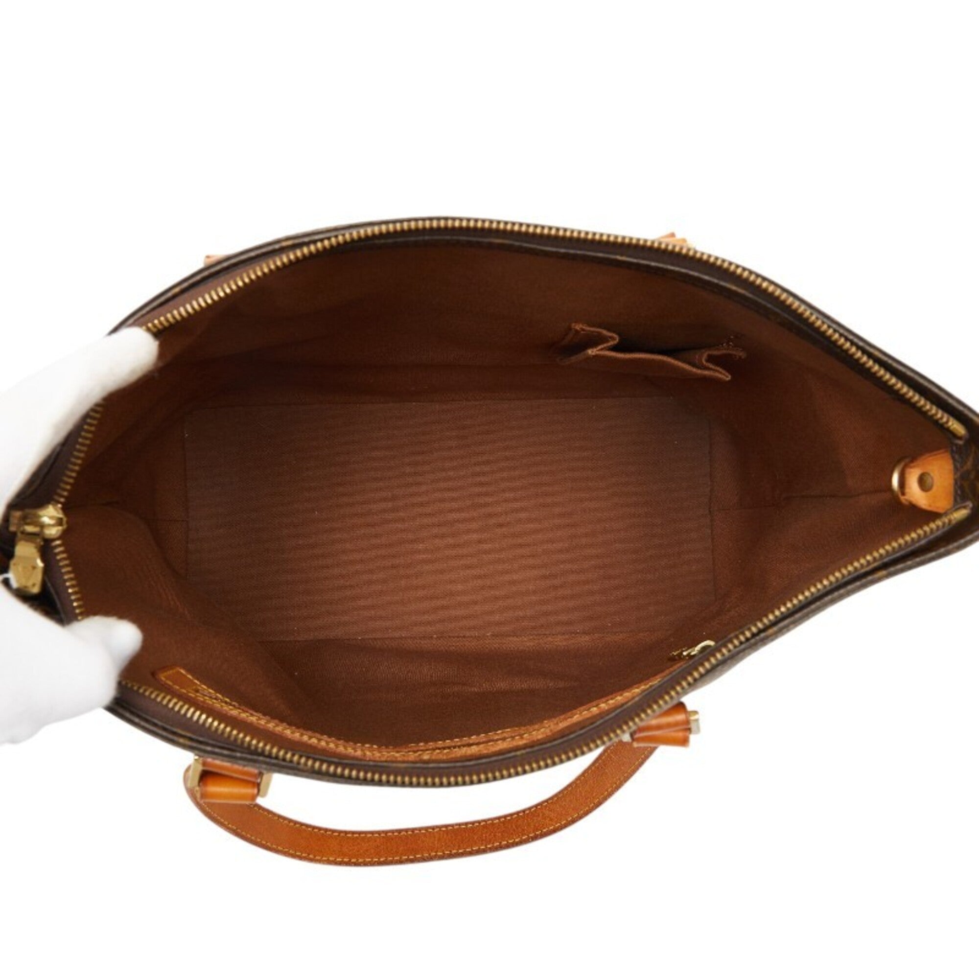 Louis Vuitton Brown Pvc Leather Shoulder Bag Tote Bag (Pre-Owned)
