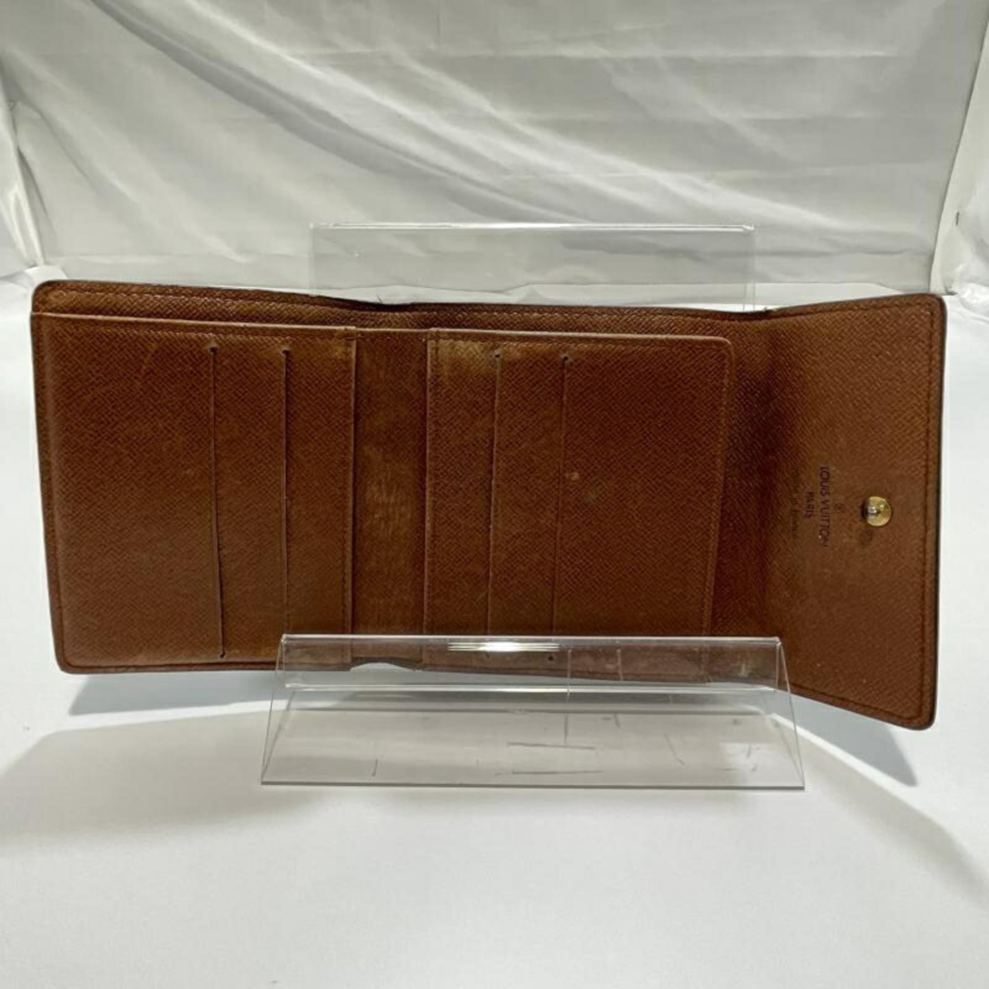 Louis Vuitton Monogram Brown Monogram Wallet (Tri-Fold) (Pre-Owned)