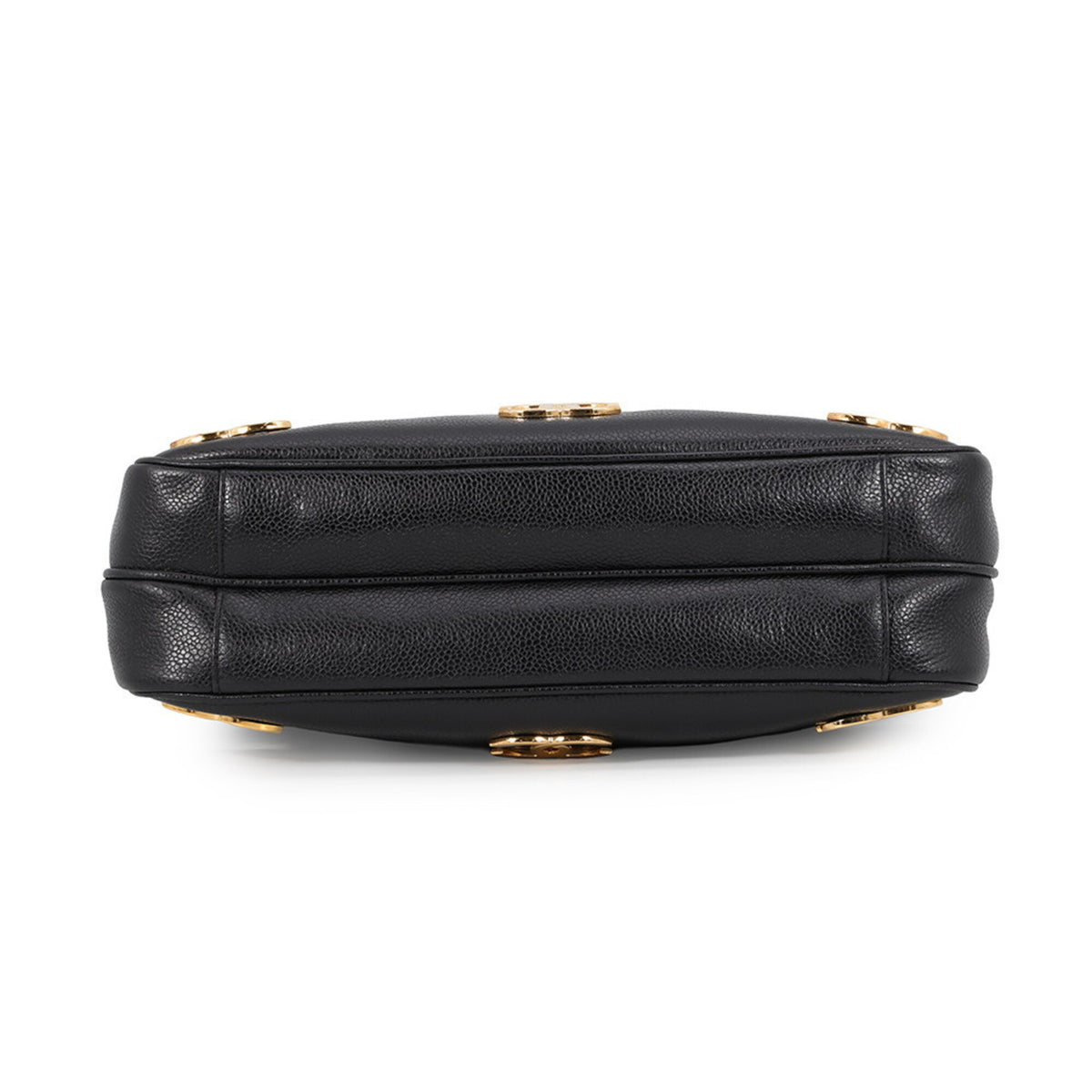Chanel Black Grained Calfskin Tote Bag (Pre-Owned)