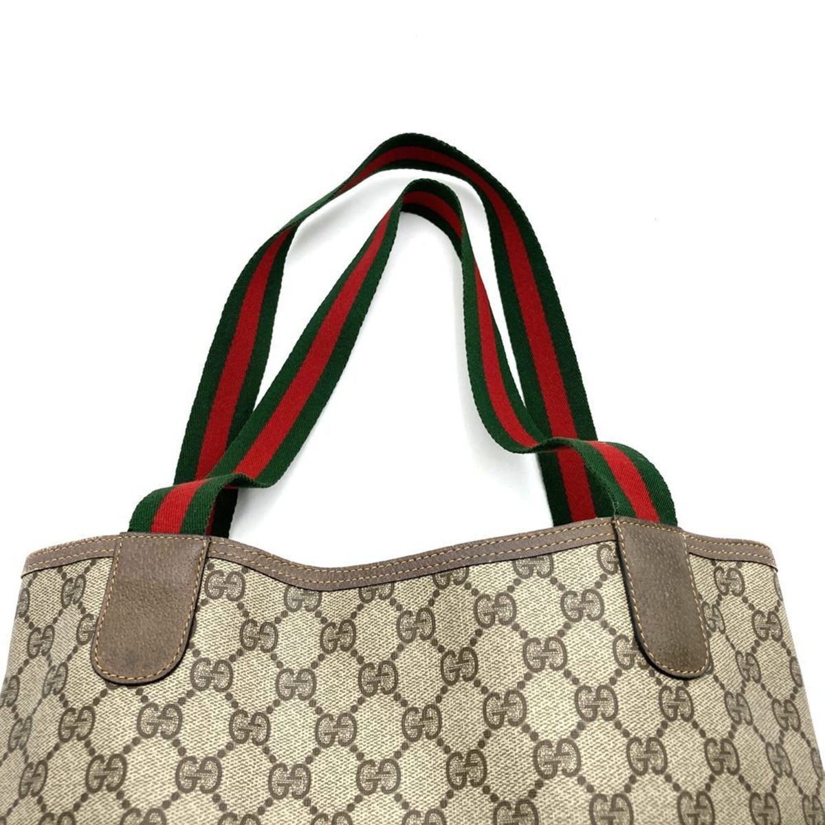 Gucci Brown Gg Supreme Tote Bag (Pre-Owned)