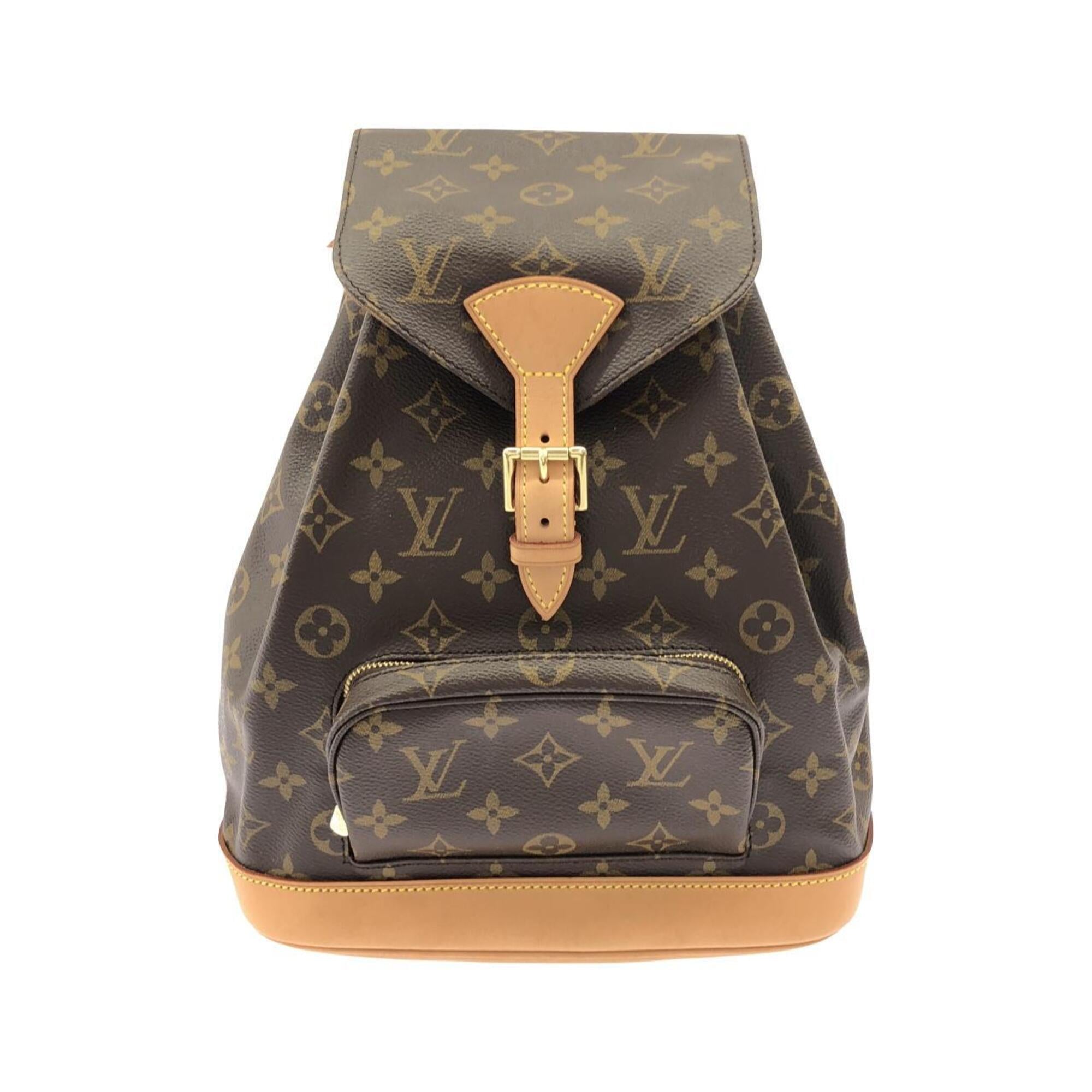 Louis Vuitton Marron Monogram Coated Canvas Backpack (Pre-Owned)