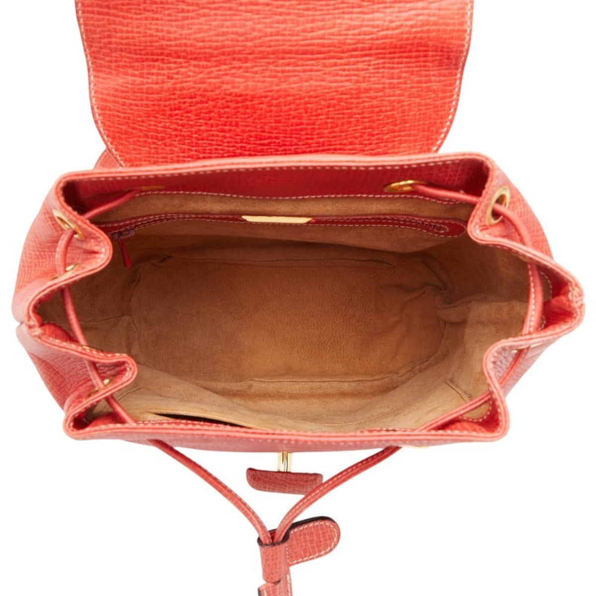 Loewe Red Color Leather Backpack (Pre-Owned)