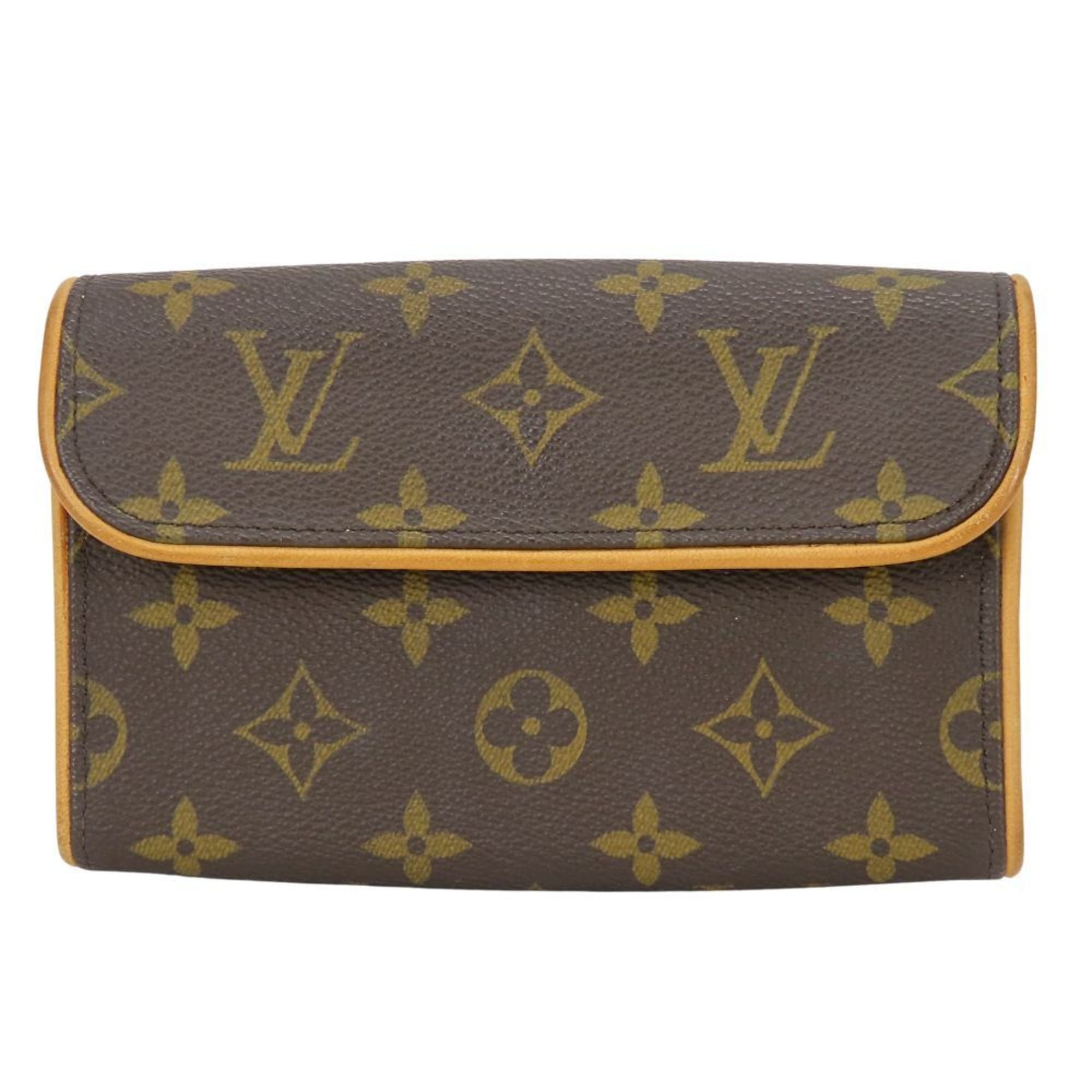 Louis Vuitton Monogram Brown Monogram Leather Fanny Pack Pochette (Pre-Owned)