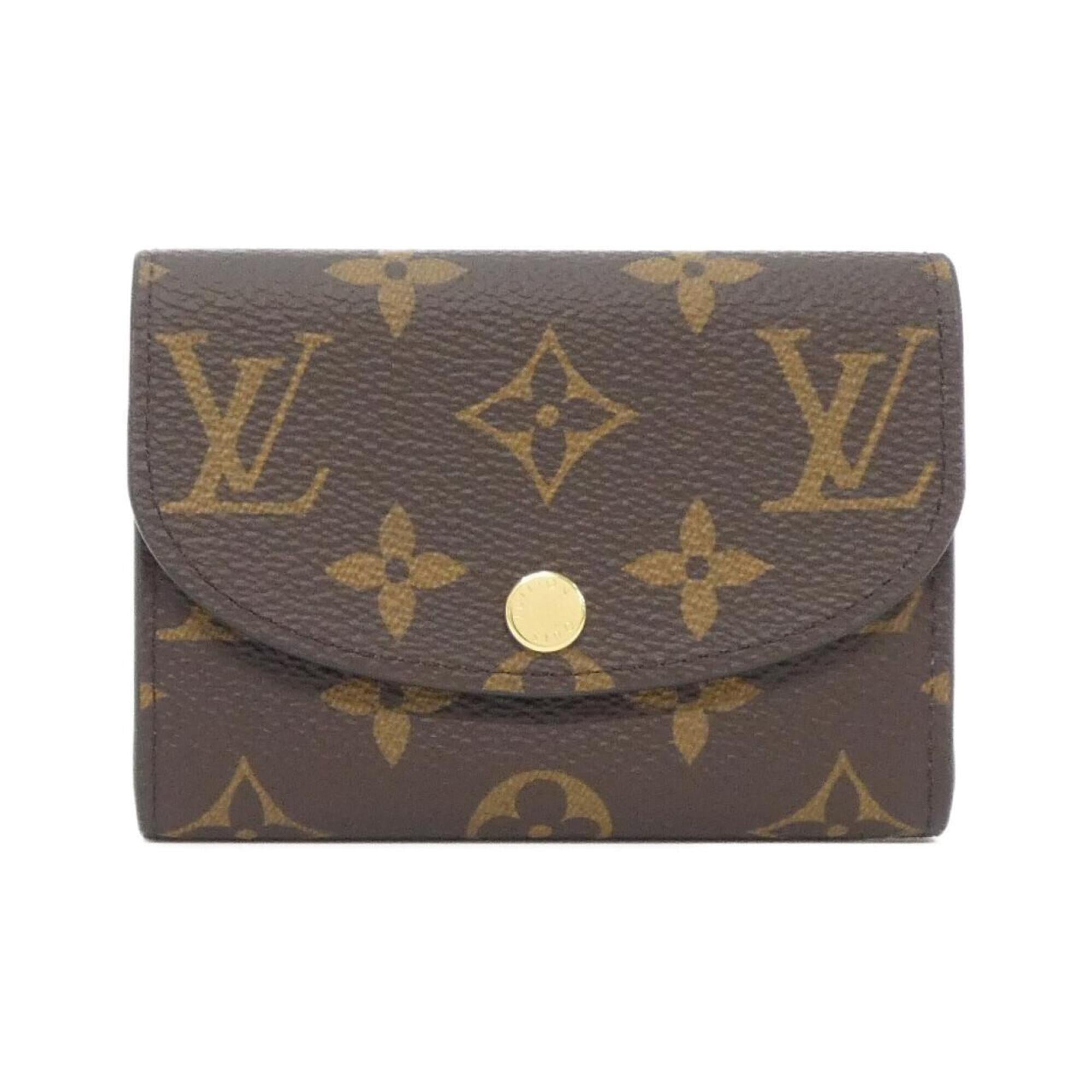 Louis Vuitton Monogram Fuchsia Marron Coated Canvas Coin Purse/Coin Case (Pre-Owned)