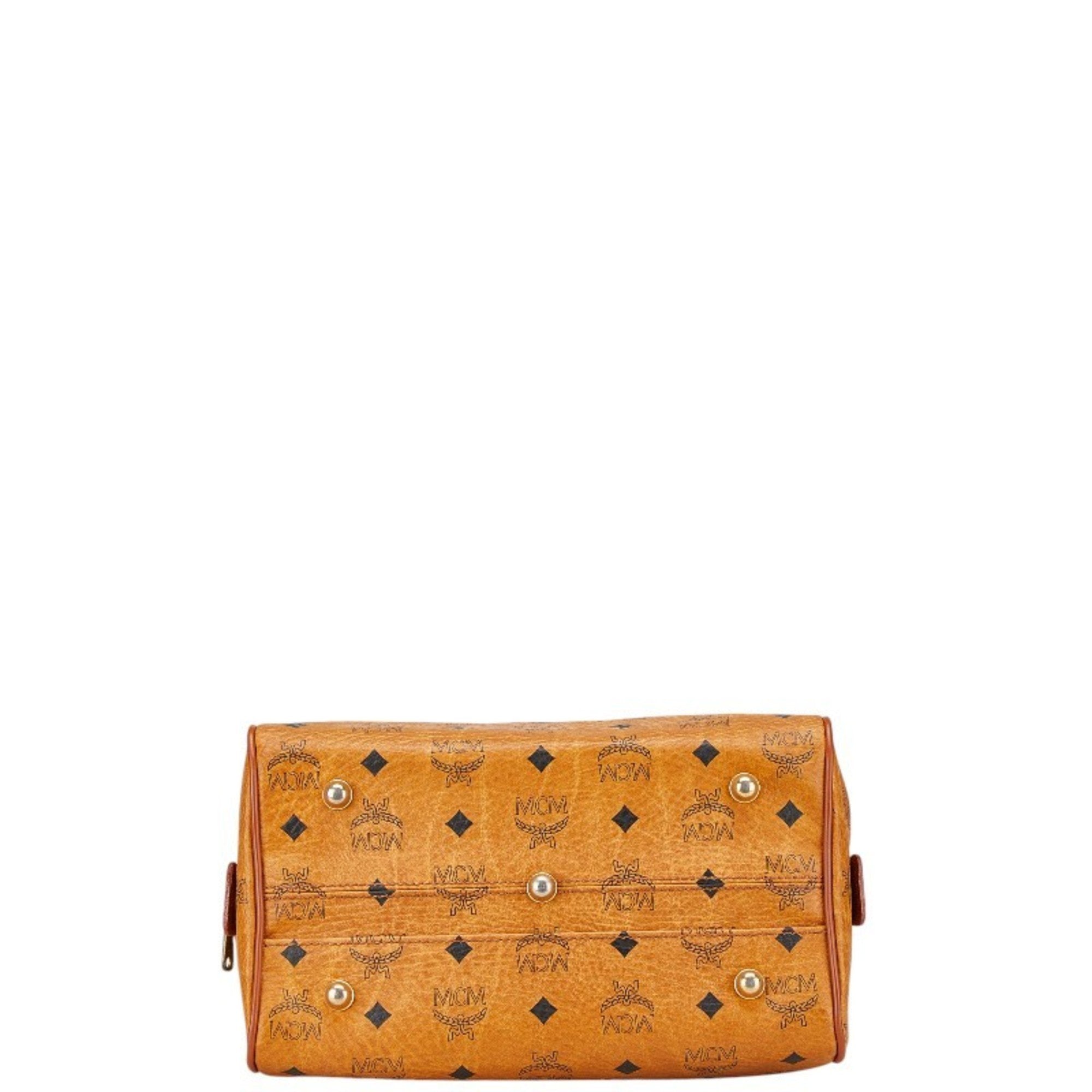 Mcm Brown Pvc Leather Handbag (Pre-Owned)
