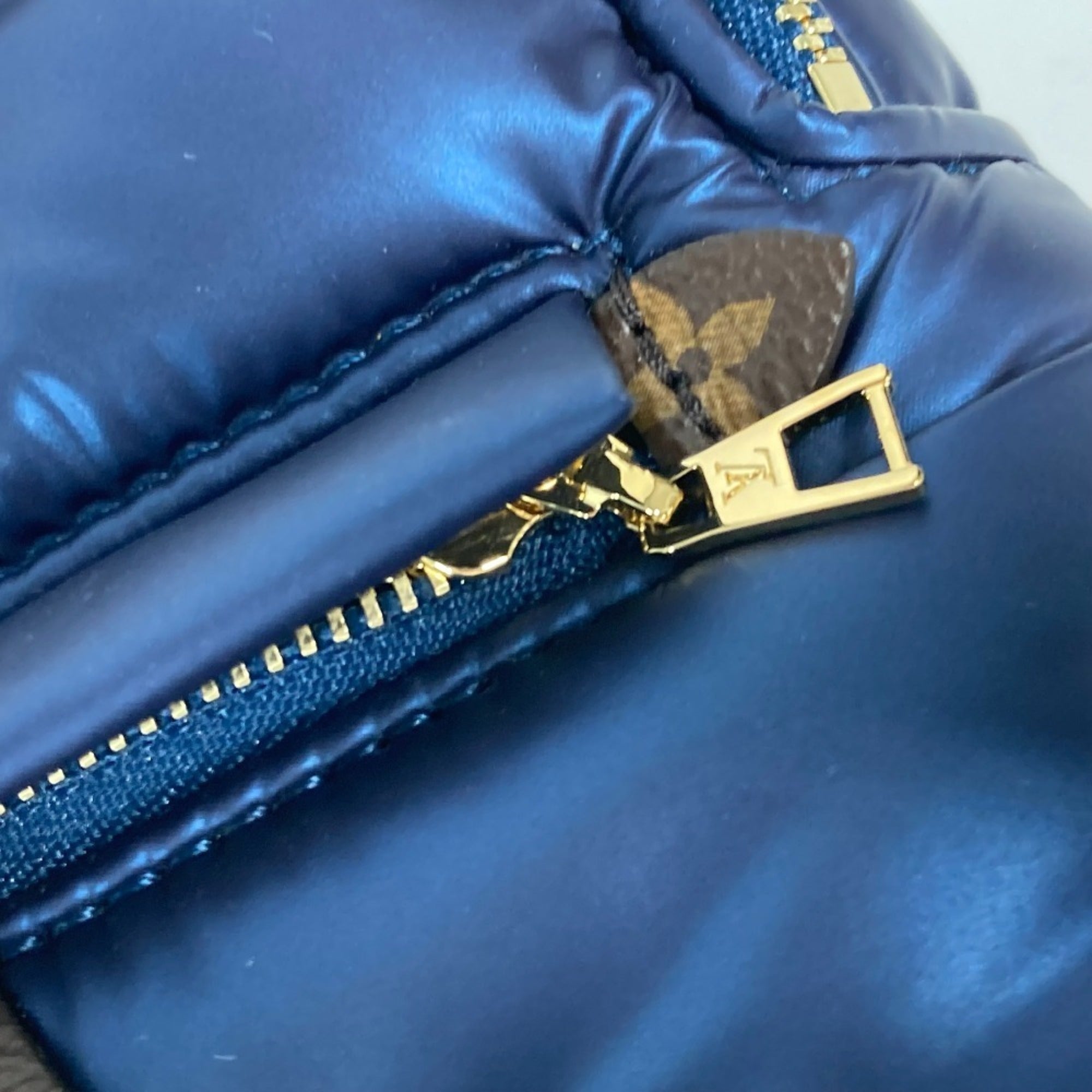 Louis Vuitton Brown Navy Monogram Nylon Backpack (Pre-Owned)