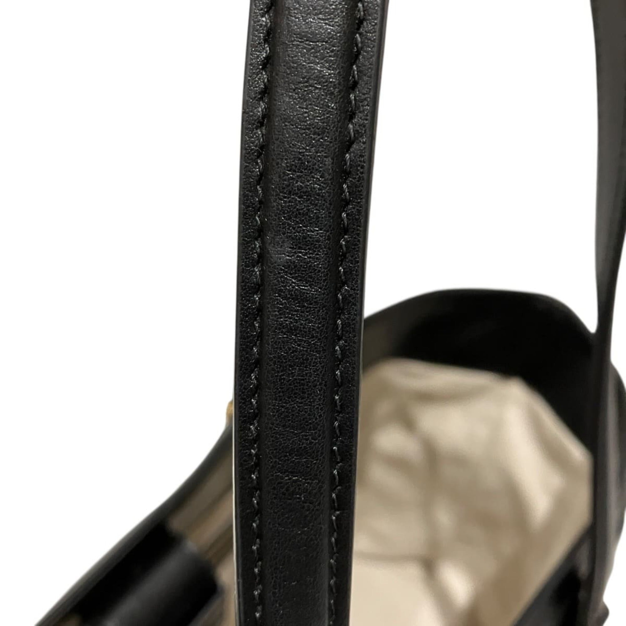 Gucci Black Leather Tote Bag (Pre-Owned)