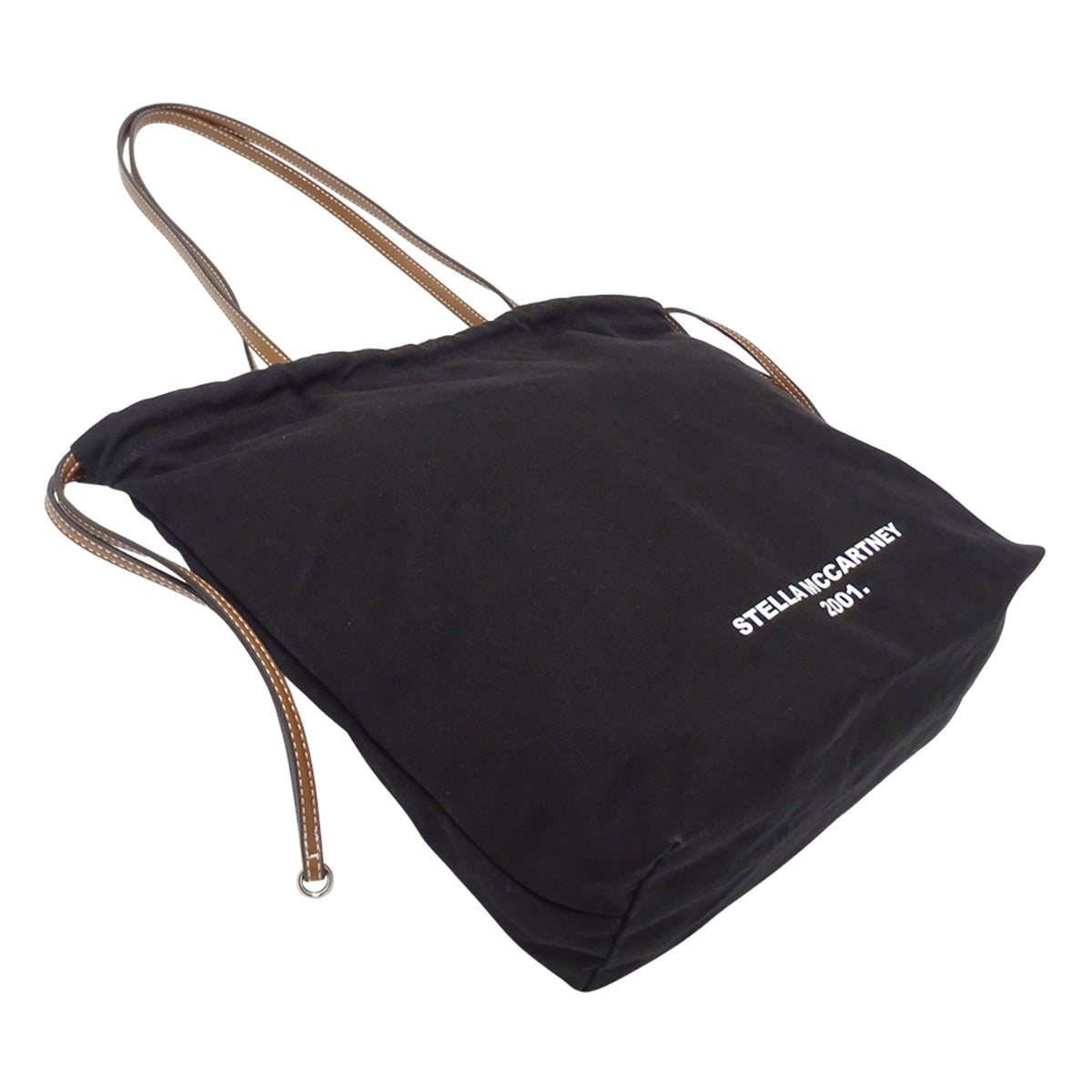 Stella Mccartney Black Canvas Handbag Tote Bag (Pre-Owned)