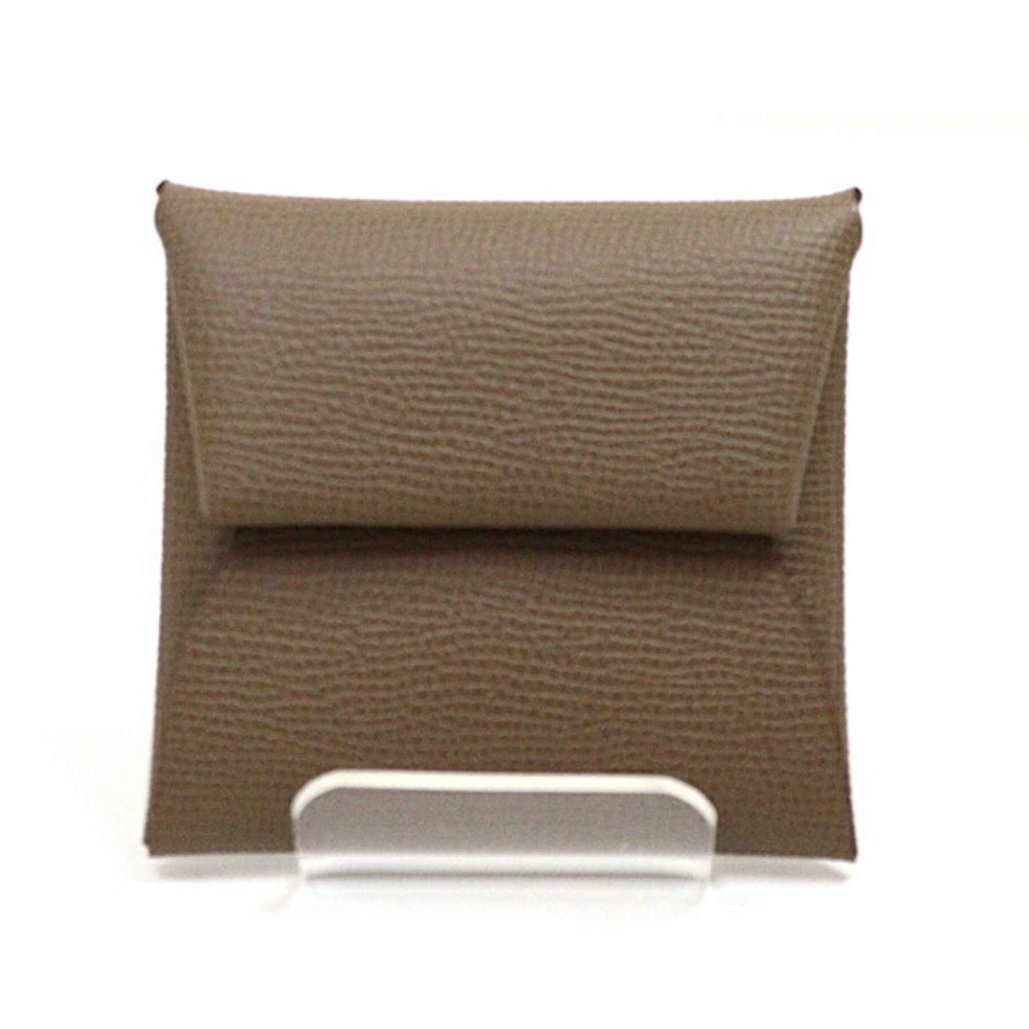 Hermes Etoupe Gray Epsom Leather Coin Purse/Coin Case (Pre-Owned)