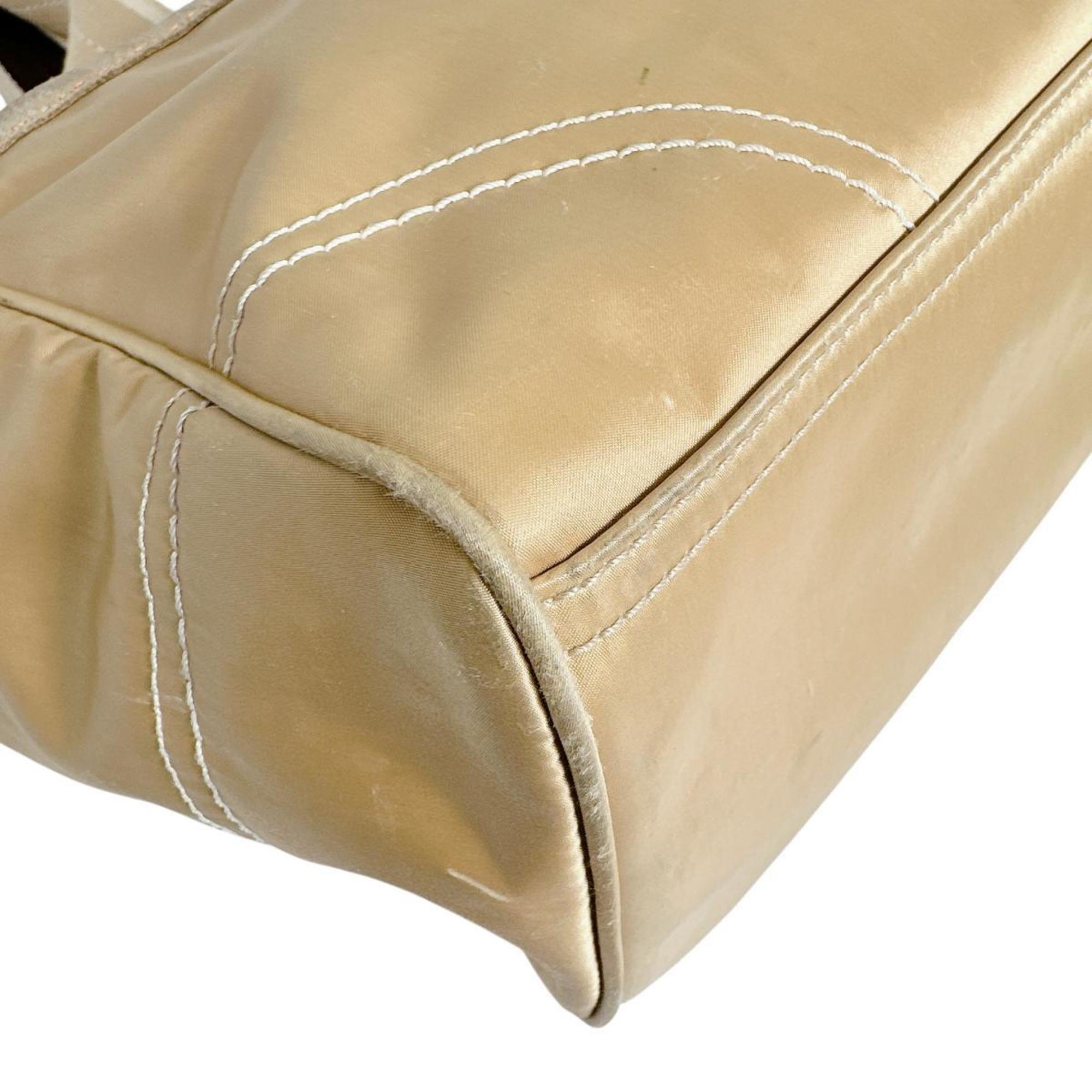 Coach Gold Signature Line Handbag Tote Bag (Pre-Owned)