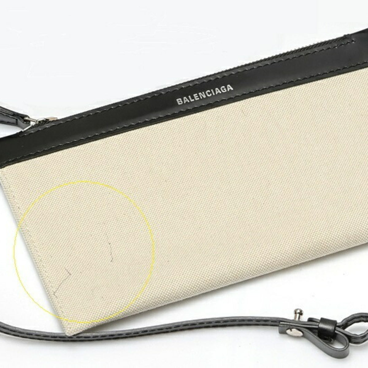 Balenciaga Black Canvas Leather Tote Bag (Pre-Owned)