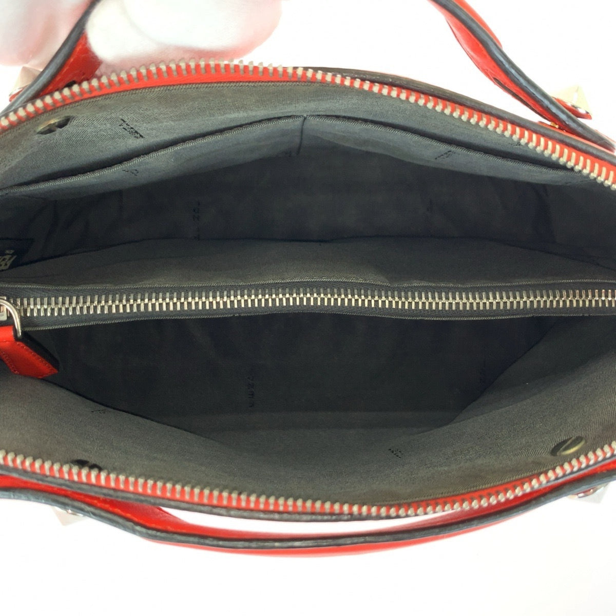 Fendi Orange Leather Handbag Shoulder Bag (Pre-Owned)