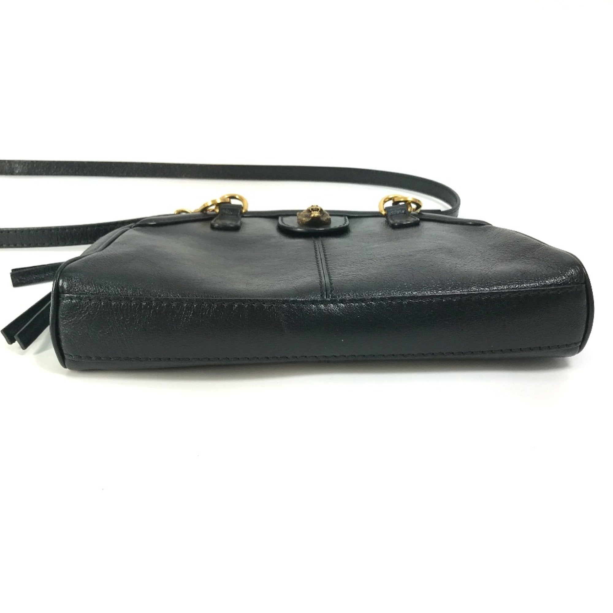 Gucci Black Leather Shoulder Bag (Pre-Owned)