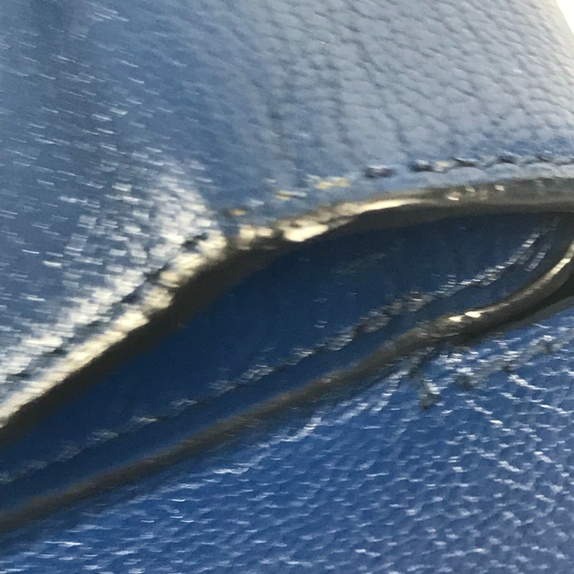 Hermes Blue Epsom Leather Pochette Shoulder Bag (Pre-Owned)