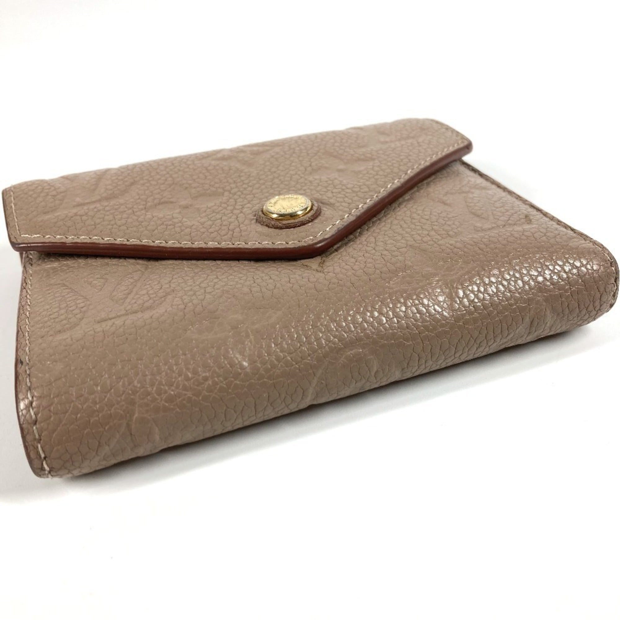 Louis Vuitton Beige Monogram Empreinte Wallet (Tri-Fold) (Pre-Owned)