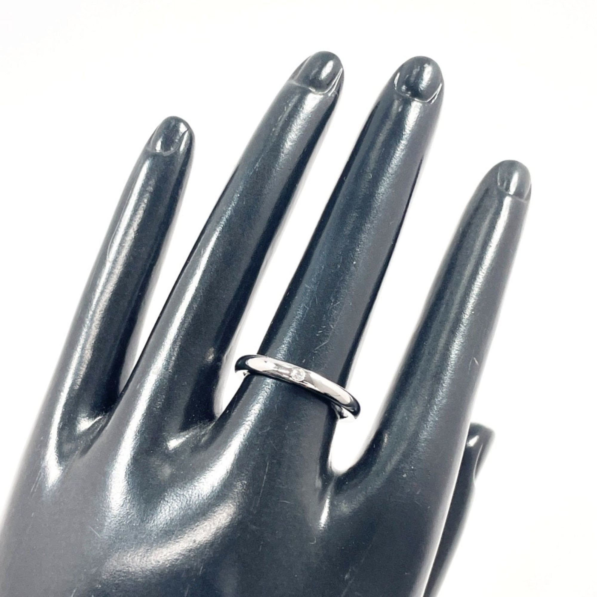 Tiffany Silver Platinum 950 Band Ring (Pre-Owned)