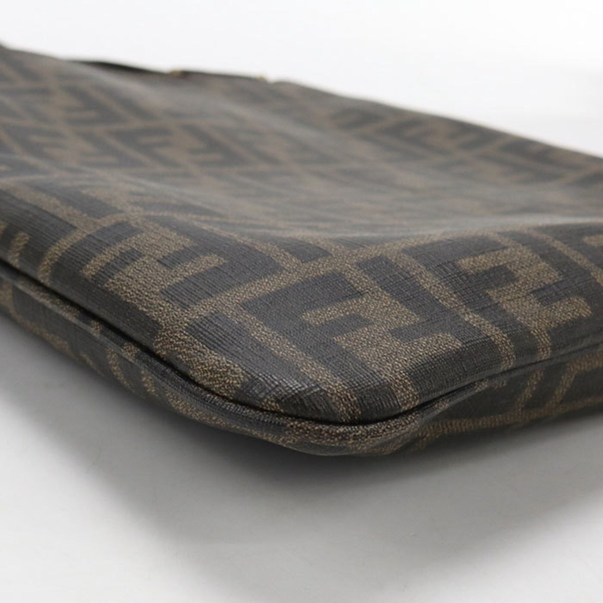 Fendi Brown Pvc Shoulder Bag (Pre-Owned)