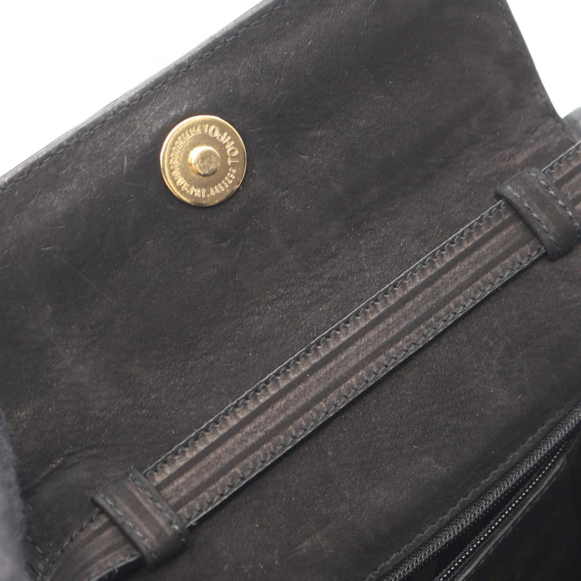 Salvatore Ferragamo Black Suede Handbag (Pre-Owned)